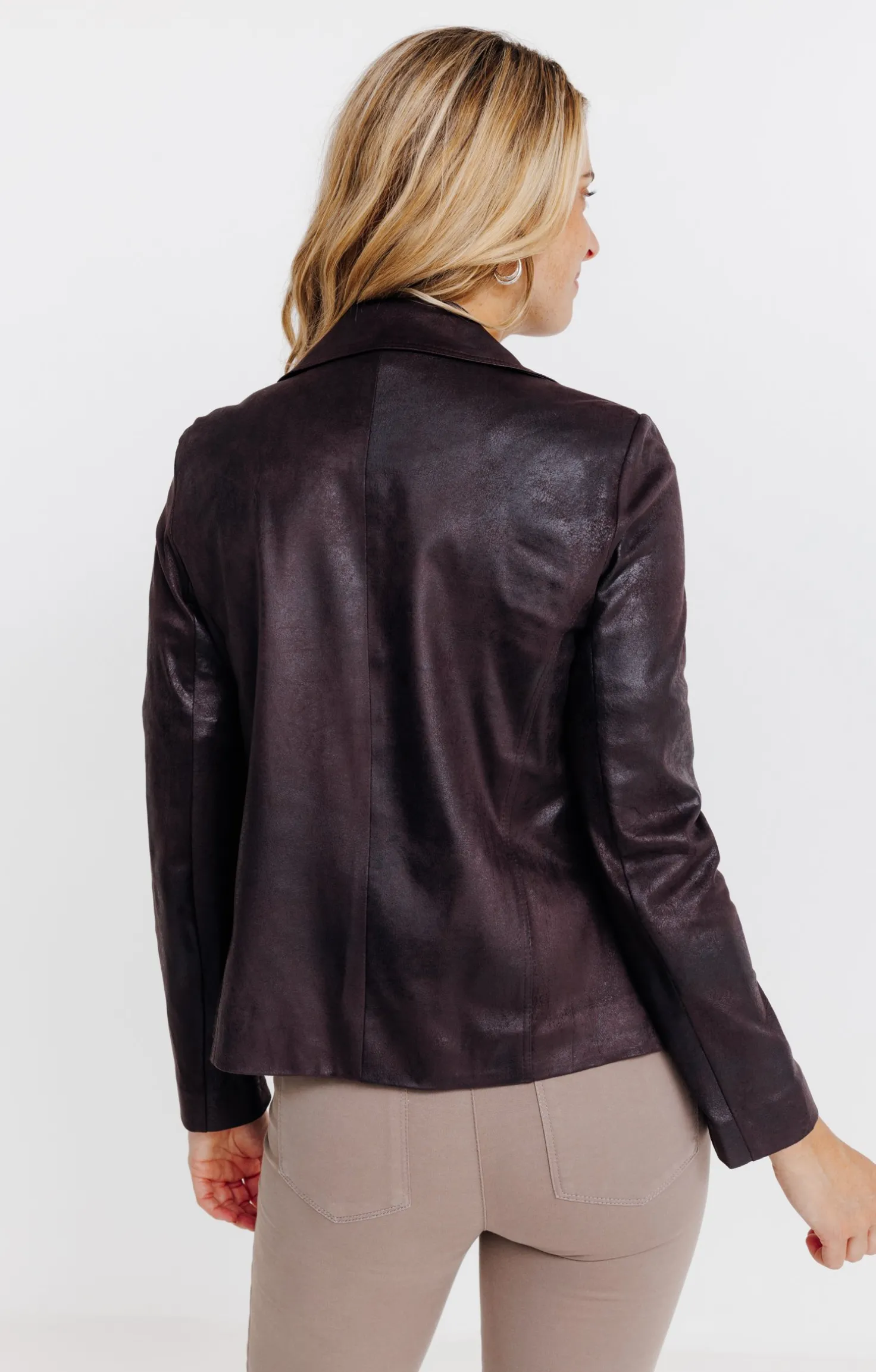 Armand Thiery Blouson biker - Chocolat Outlet