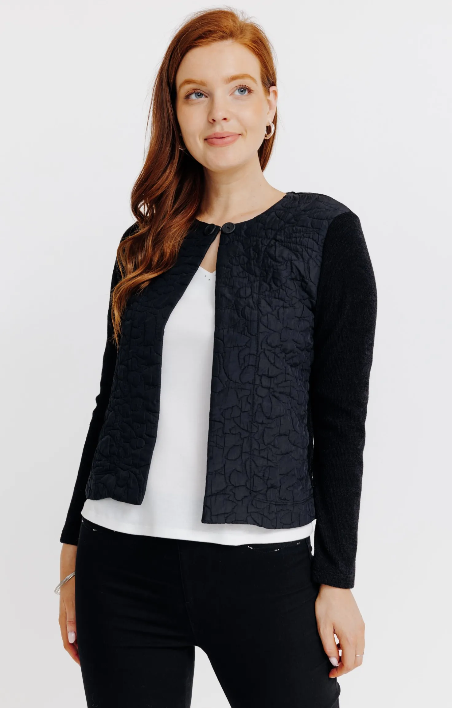 Armand Thiery Cardigan bimatière - Noir Hot