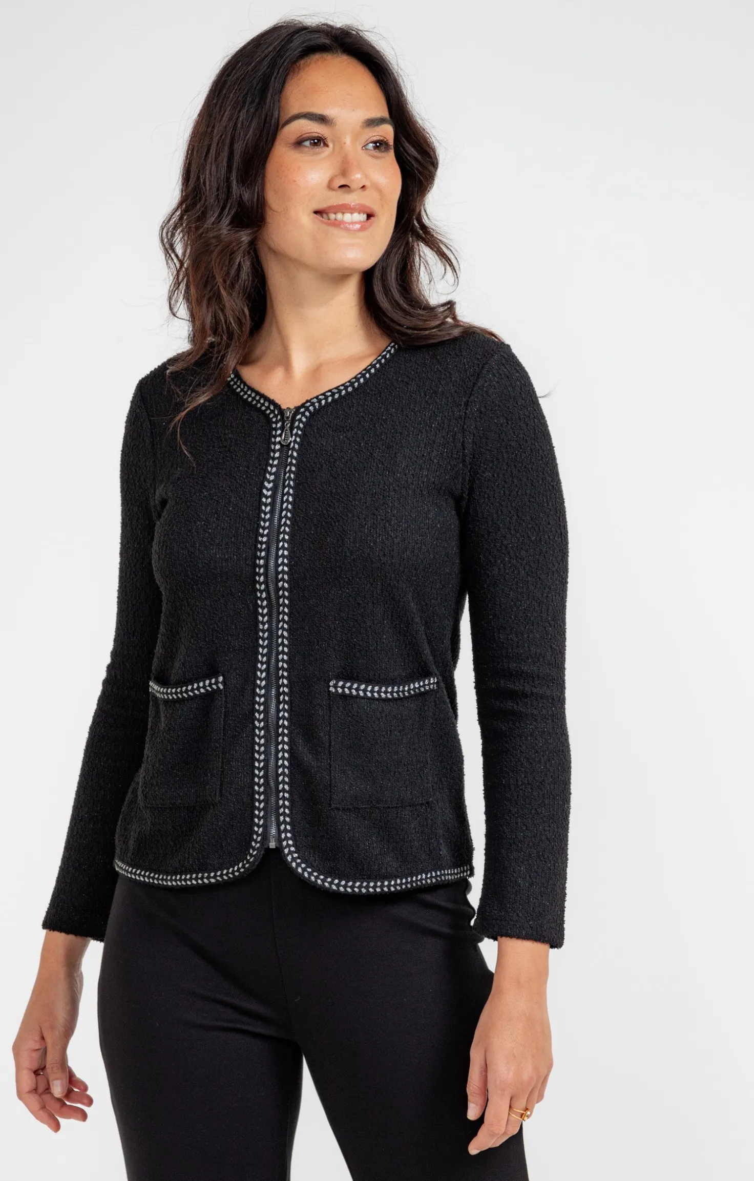 Armand Thiery Cardigan fantaisie - Noir Hot