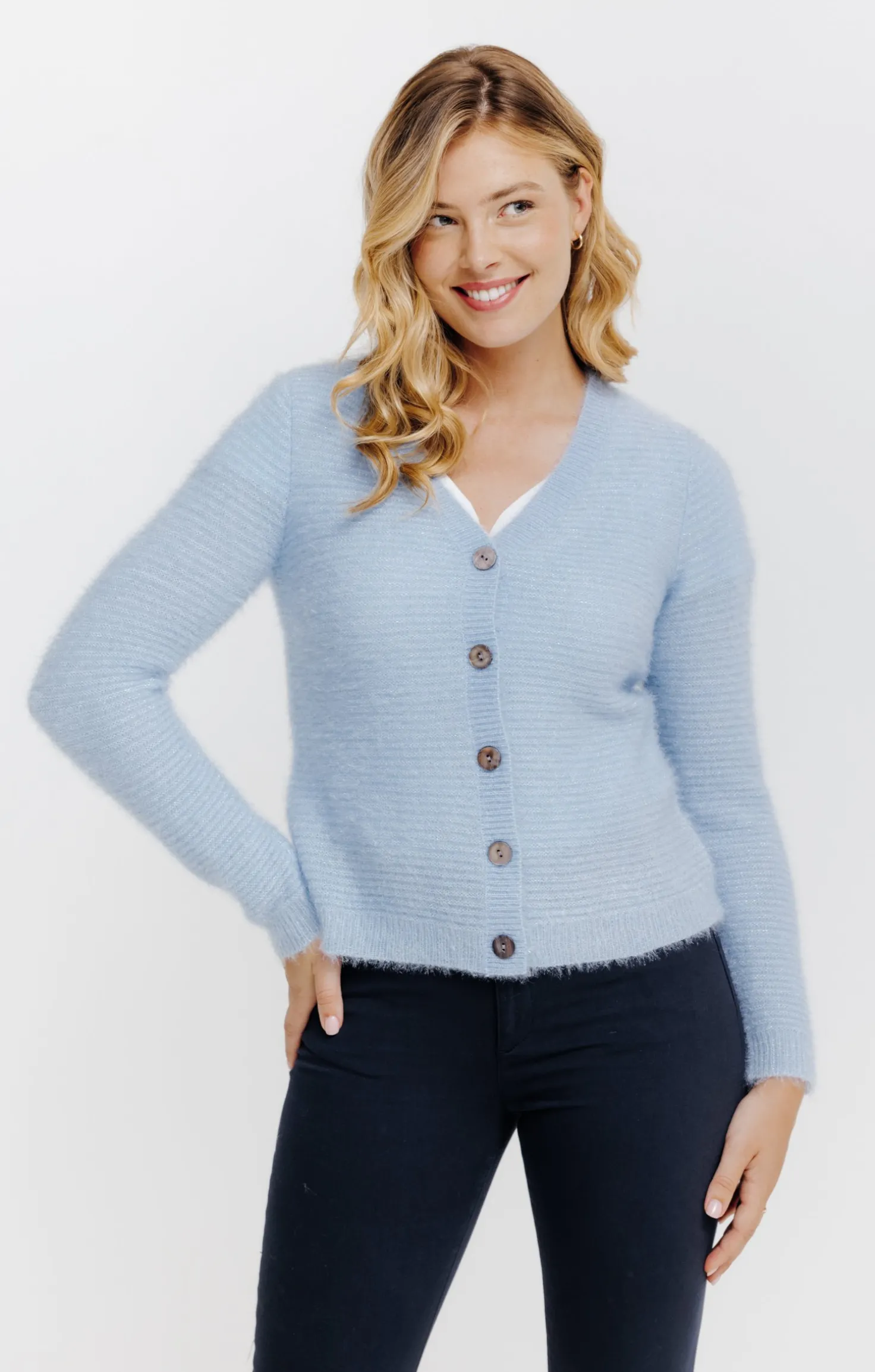 Armand Thiery Cardigan maille fluffy - Bleuciel Hot