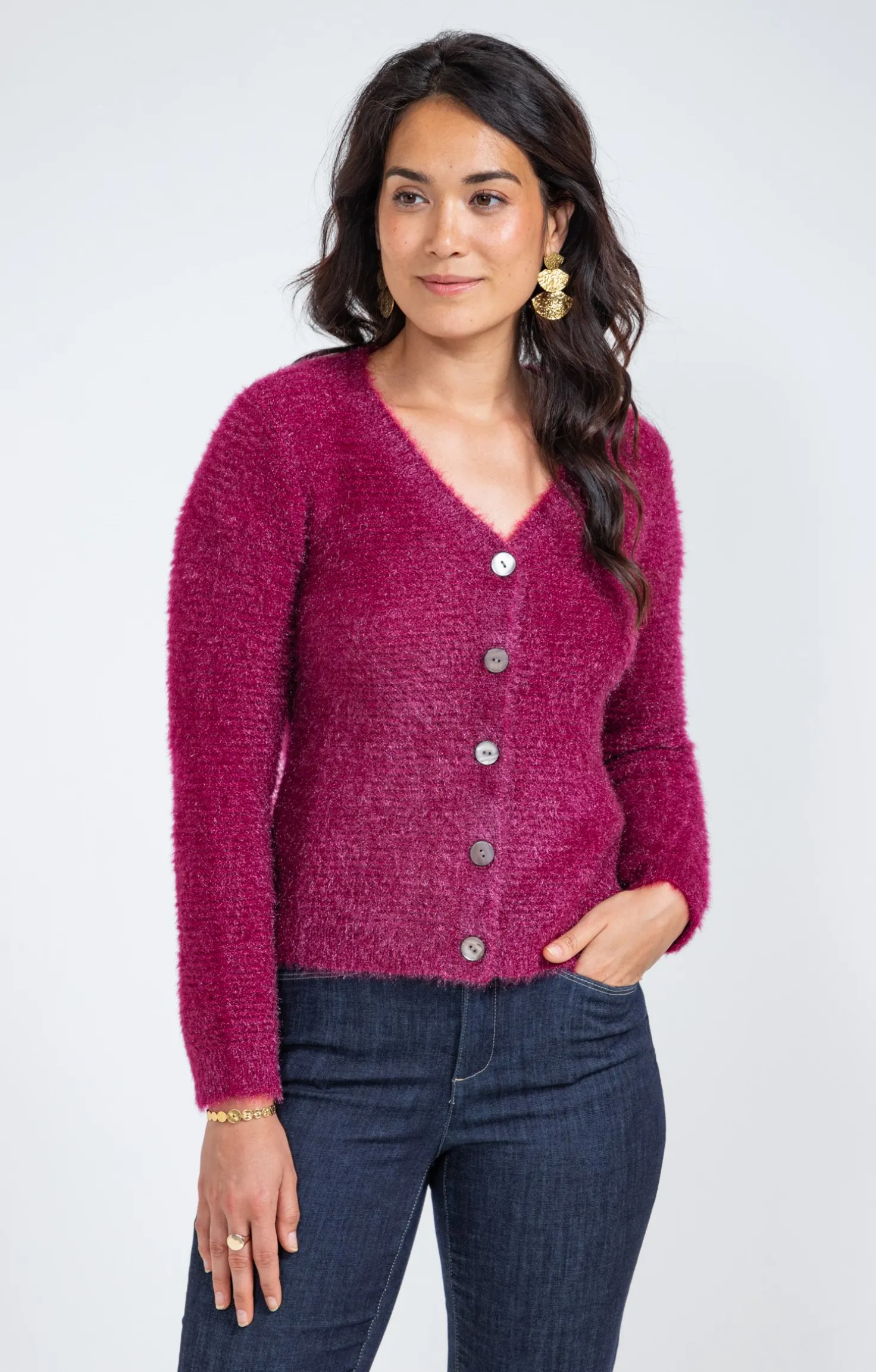 Armand Thiery Cardigan maille fluffy - Liedevin Best Sale