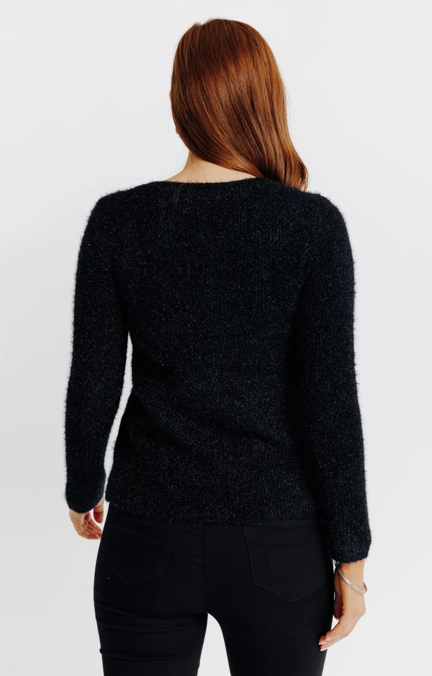 Armand Thiery Cardigan maille fluffy - Noir Shop