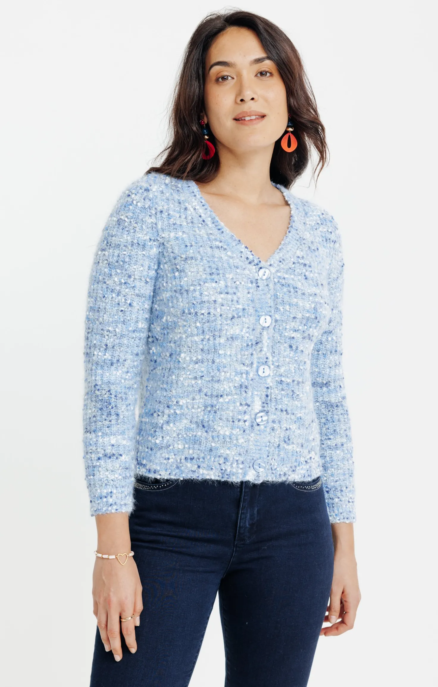 Armand Thiery Cardigan maille popcorn - Bleuciel Best