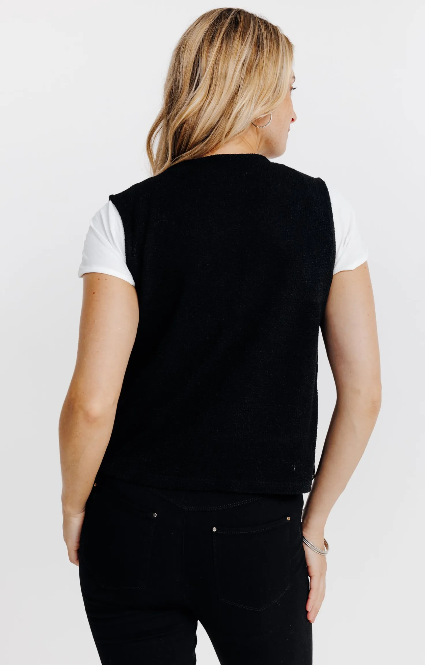 Armand Thiery Cardigan sans manches - Noir Sale