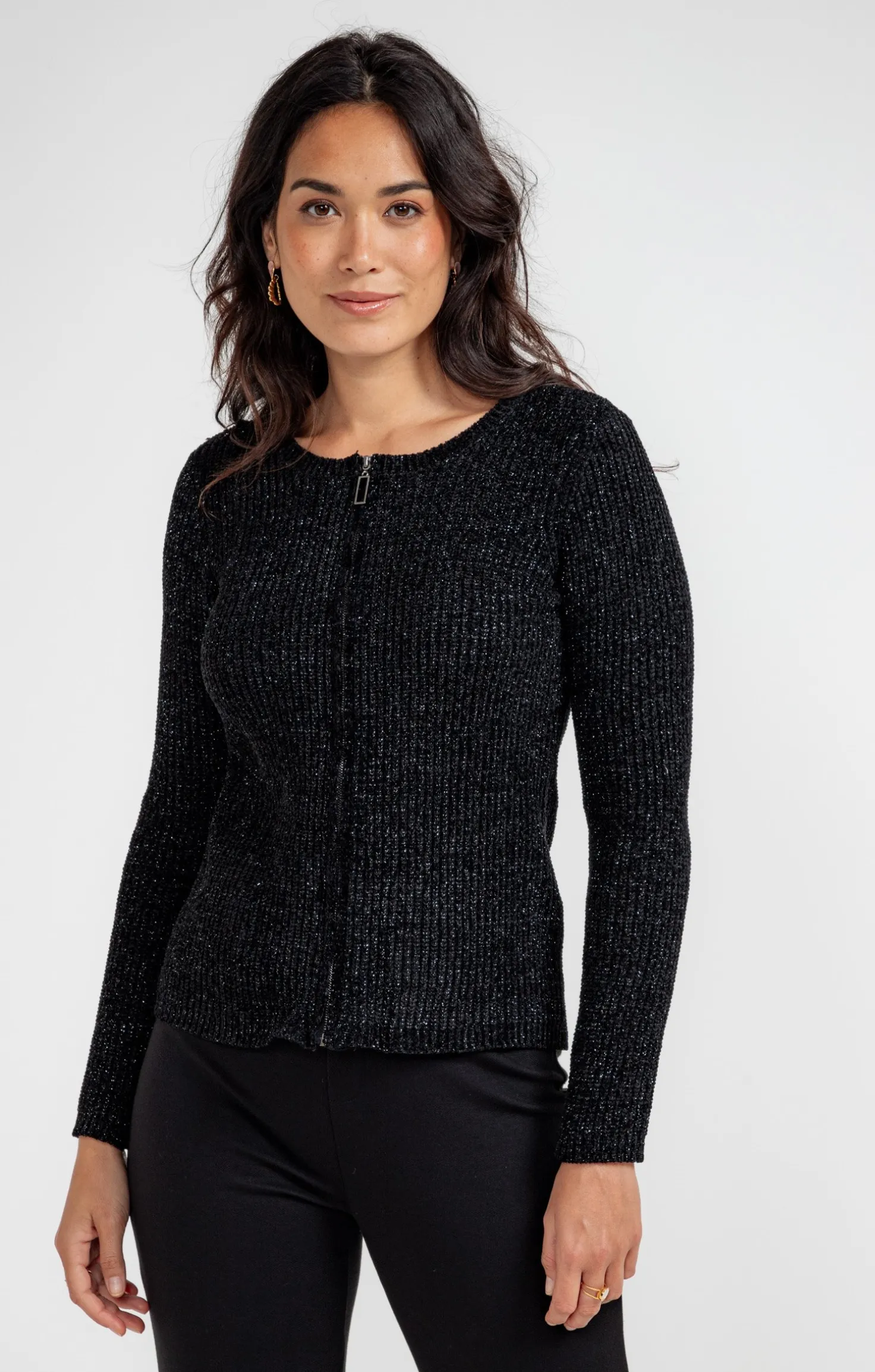 Armand Thiery Cardigan zippé - Noir Sale