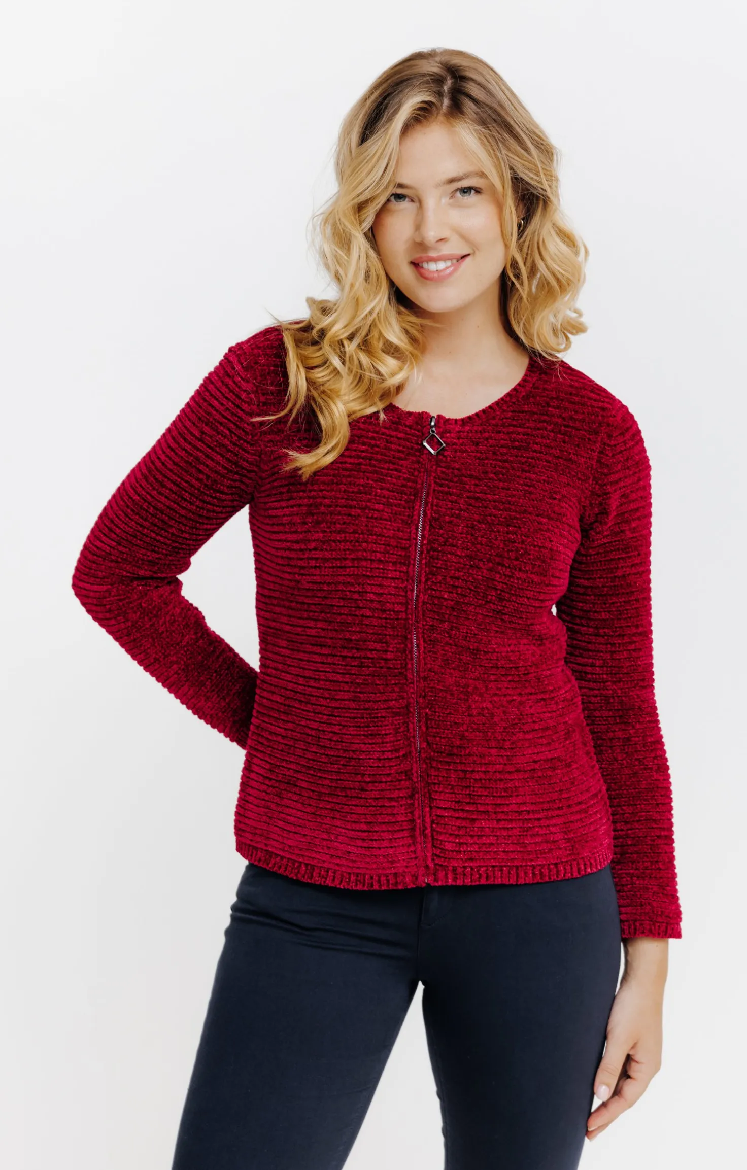 Armand Thiery Cardigan zippé - Bordeaux Fashion