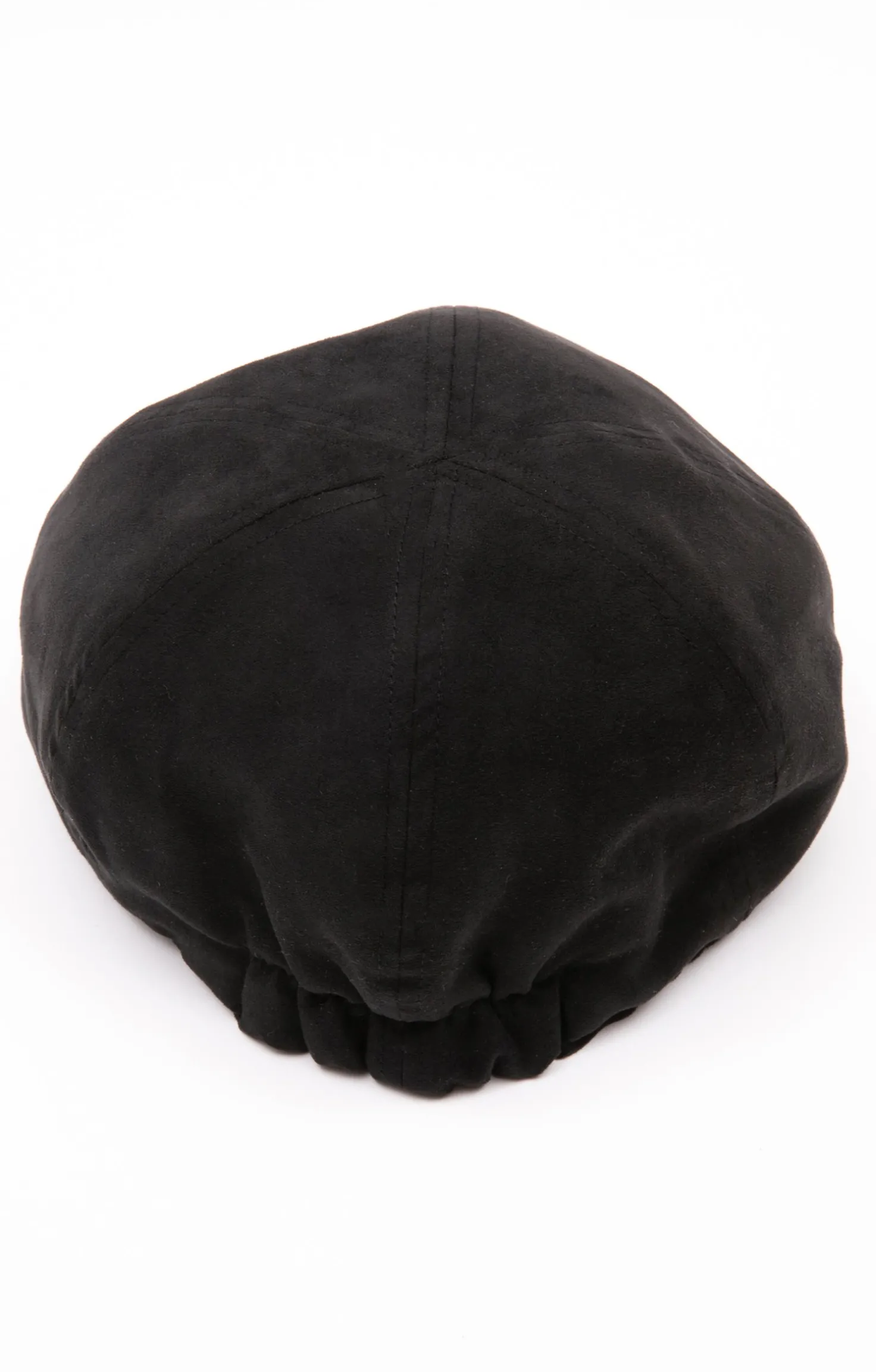 Armand Thiery CASQUETTE PLATE SUEDINE - Noir Sale