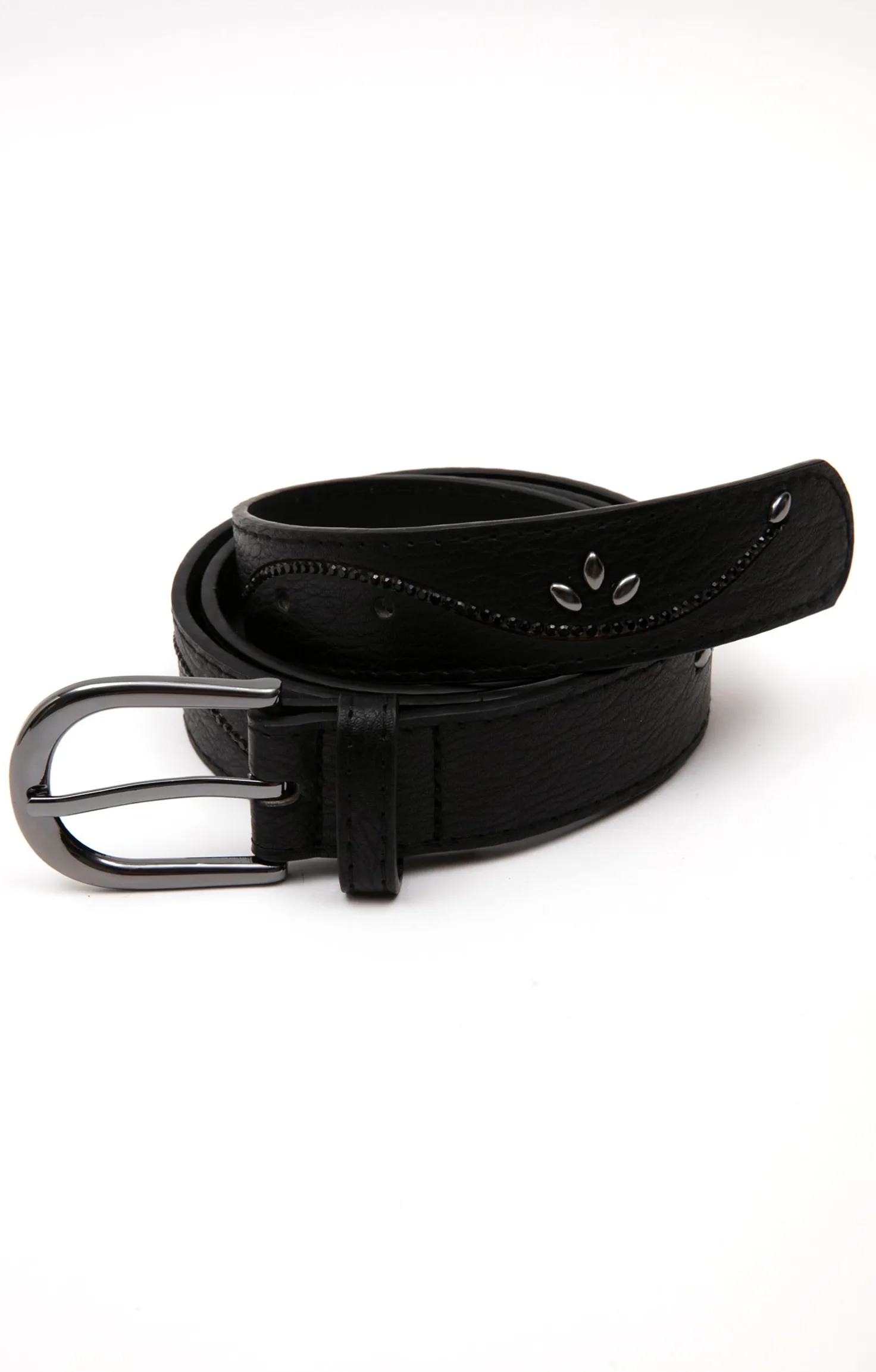 Armand Thiery Ceinture avec strass - Noir Best Sale