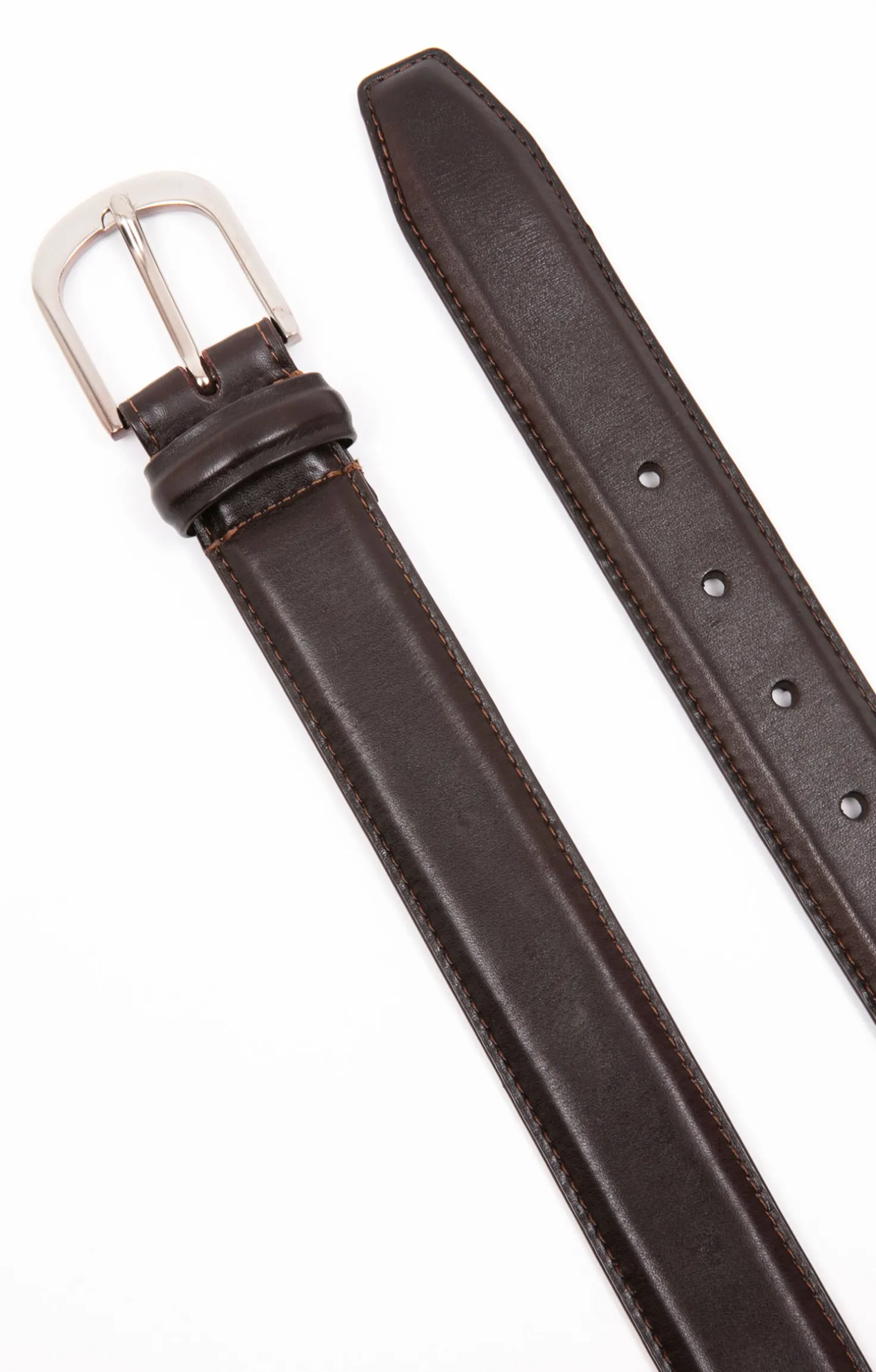 Armand Thiery CEINTURE B35 PF RONDE - Marron Shop