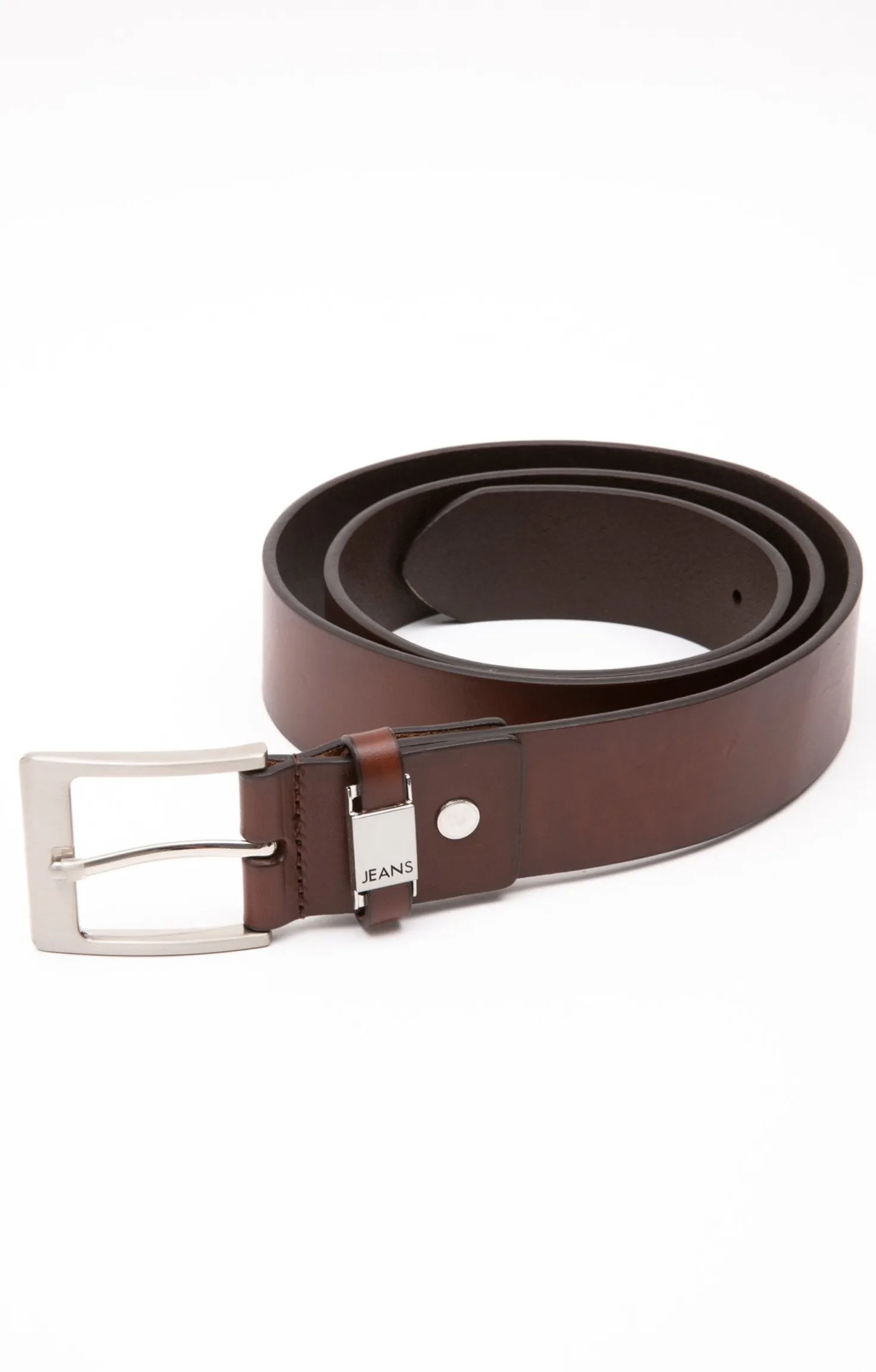 Armand Thiery Ceinture en cuir pleine fleur - Marron Clearance