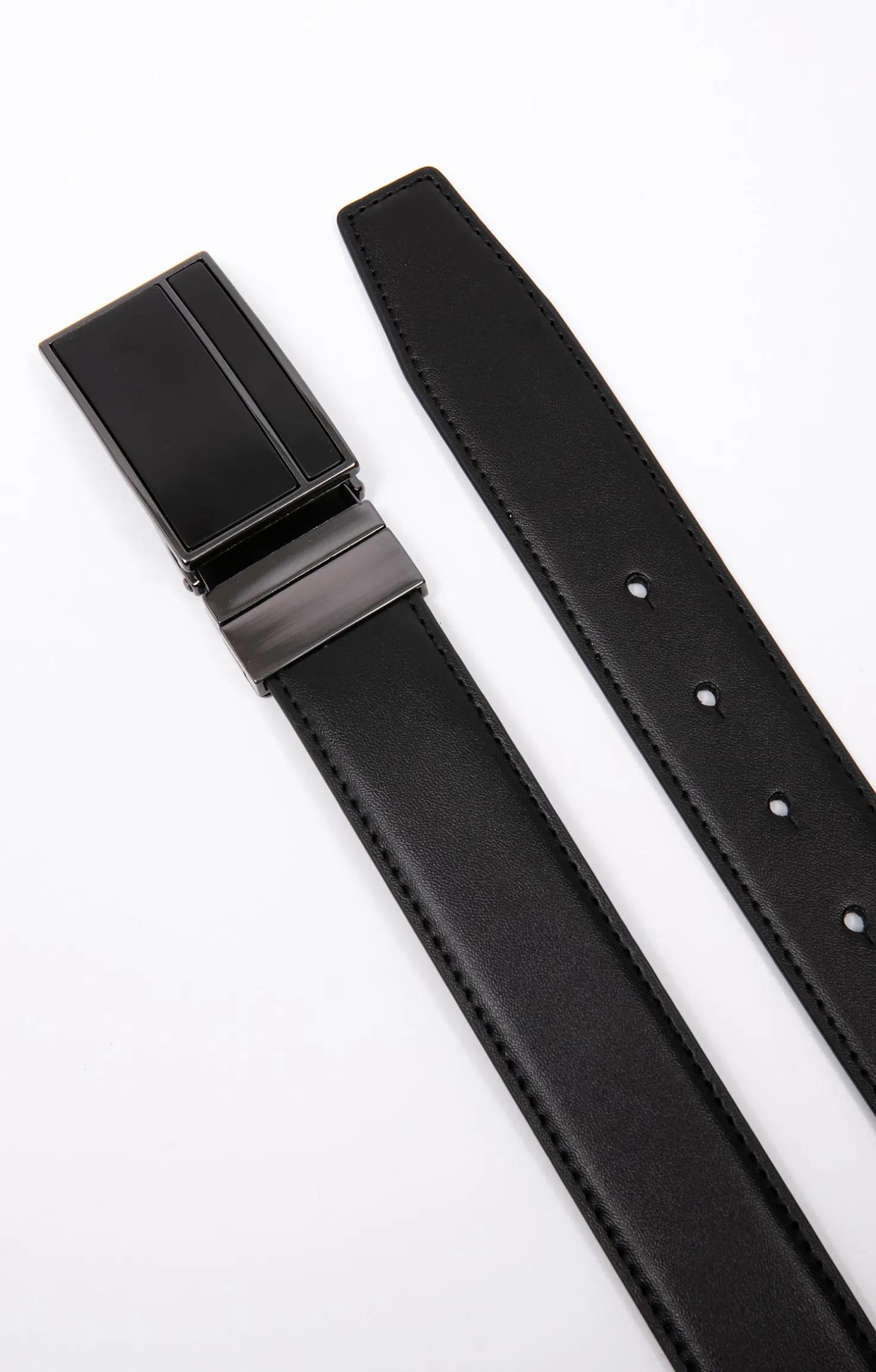 Armand Thiery Ceinture réversible plaque - Noir New