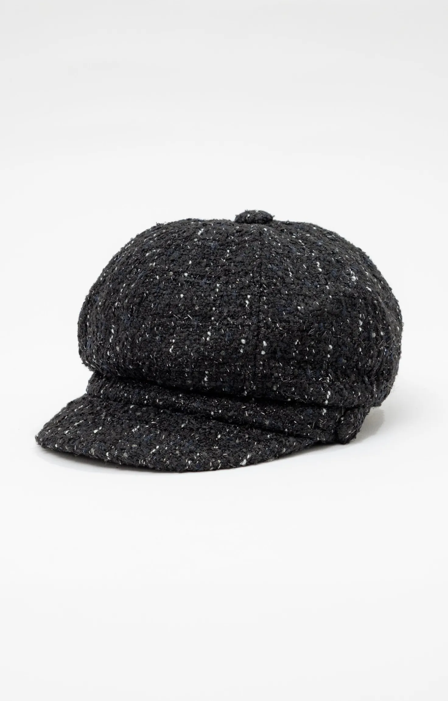 Armand Thiery Chapeau gapette avec fils métalliques - Noir Cheap