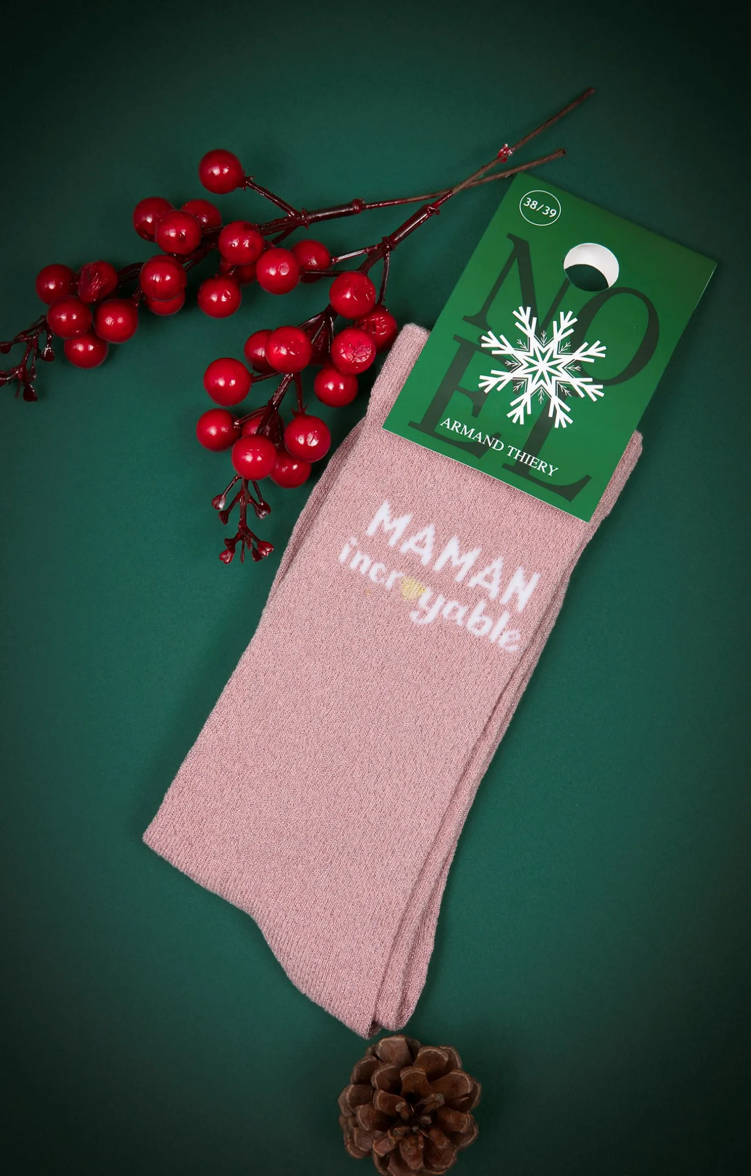 Armand Thiery Chaussettes maman - Rose Discount