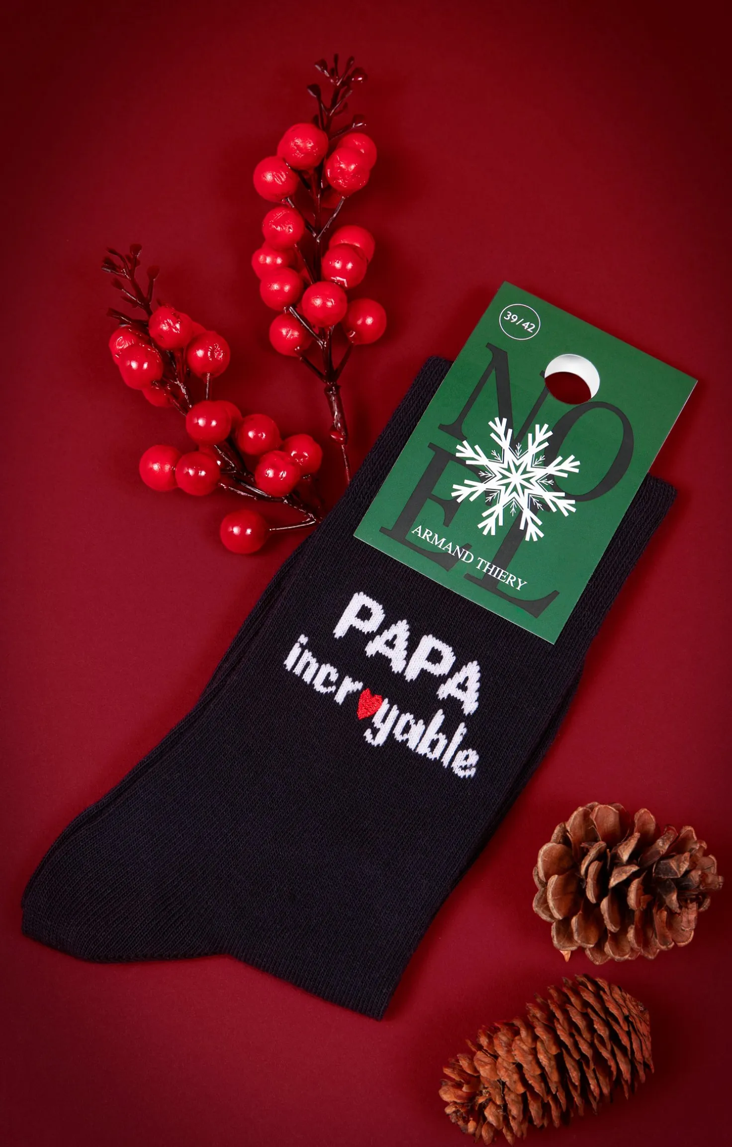 Armand Thiery Chaussettes papa - Marine Flash Sale