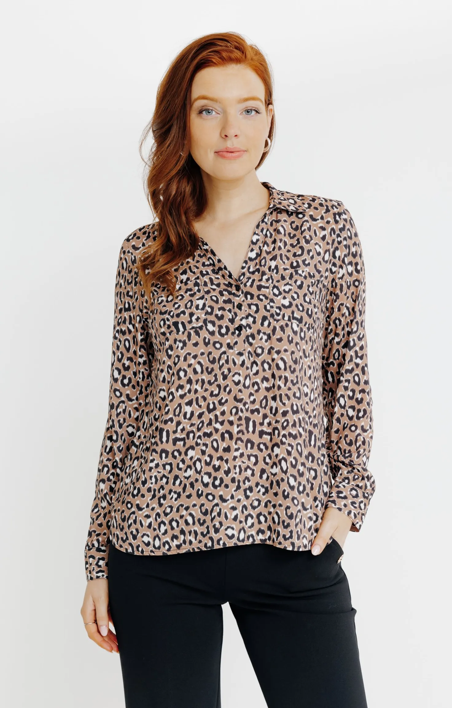 Armand Thiery Chemise imprimé animalier - Camel Sale