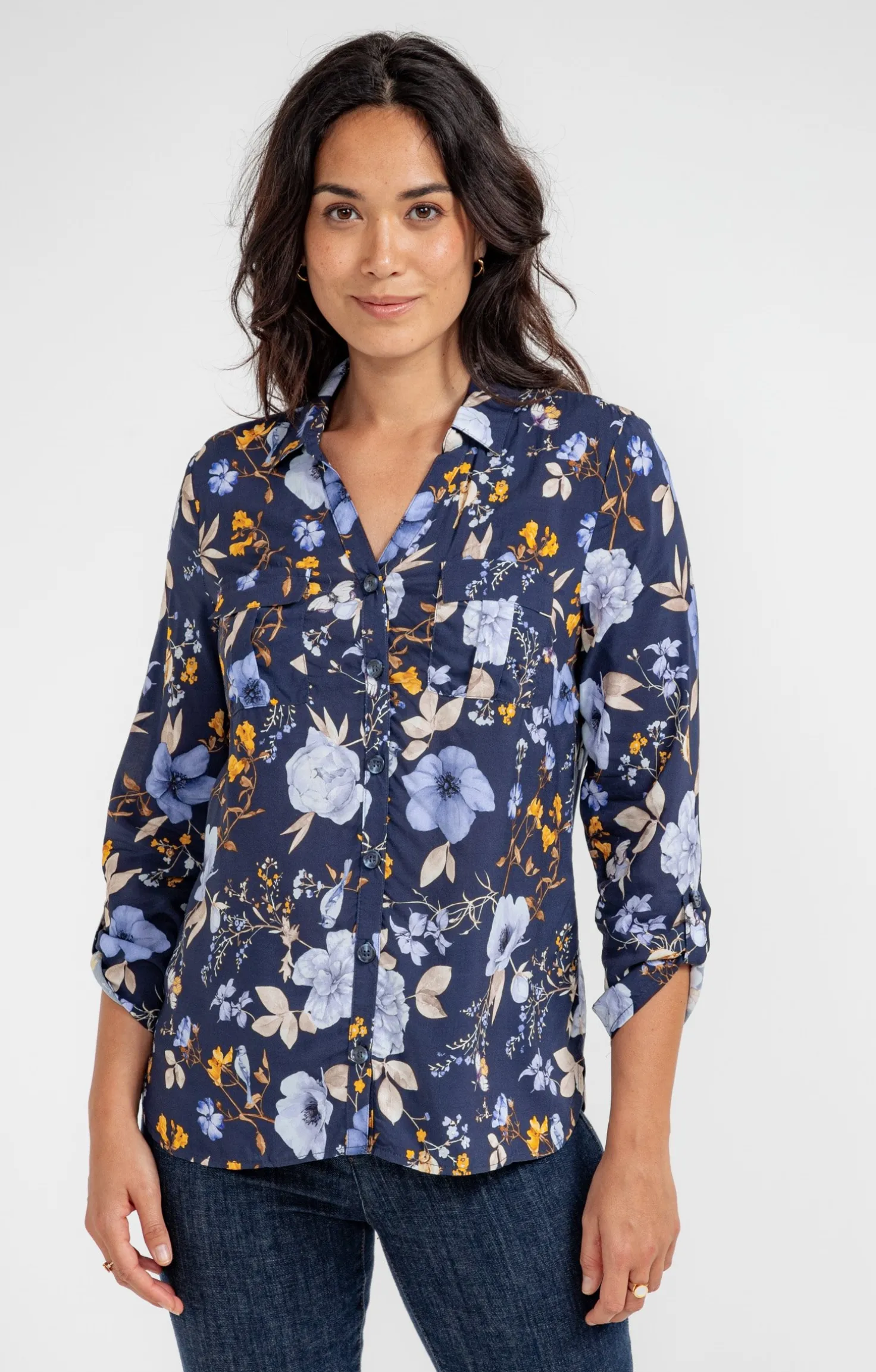 Armand Thiery Chemise imprimé fleuri - Marine Fashion