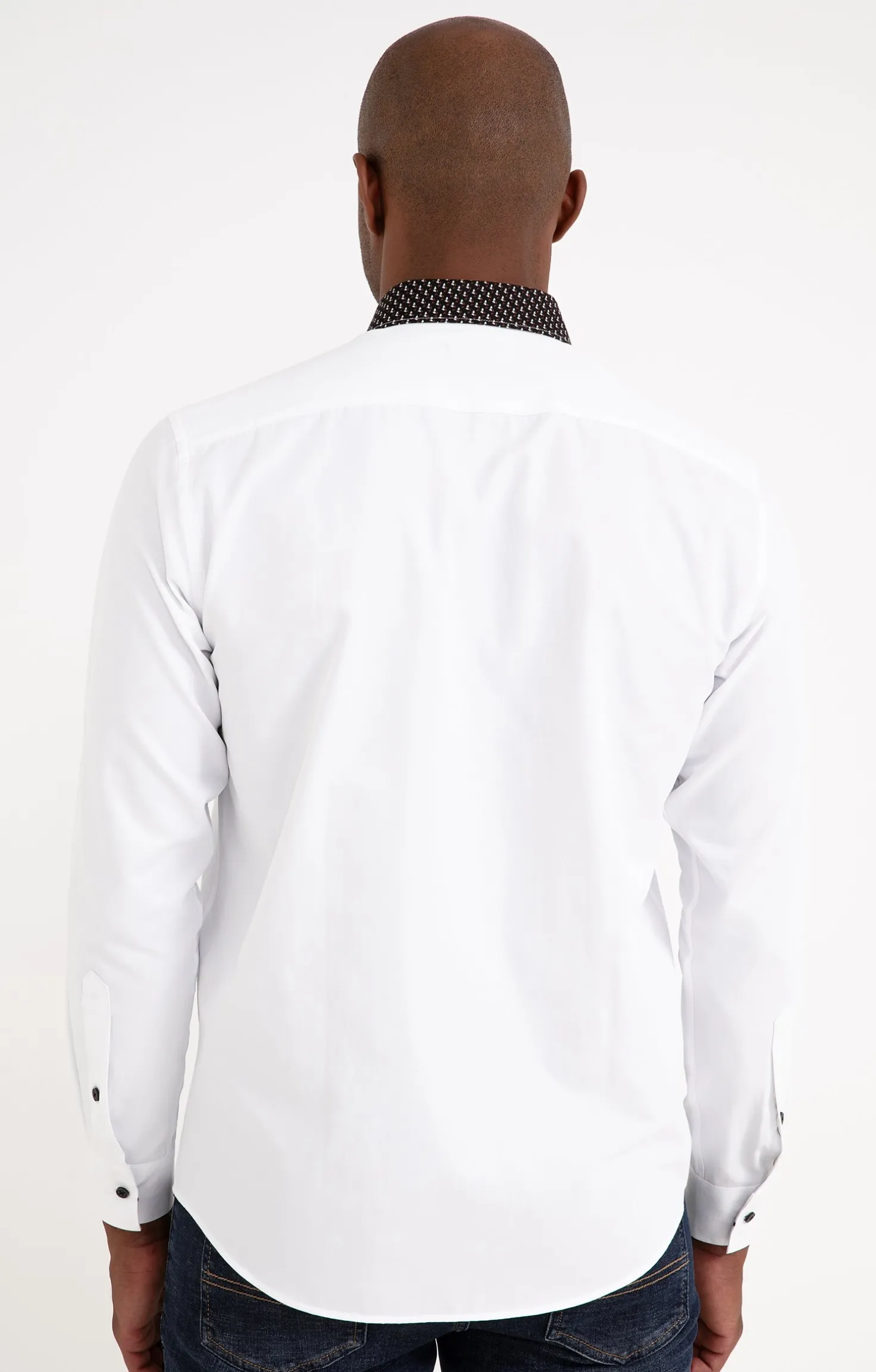 Armand Thiery Chemise manches longues détails imprimés - Blanc Hot