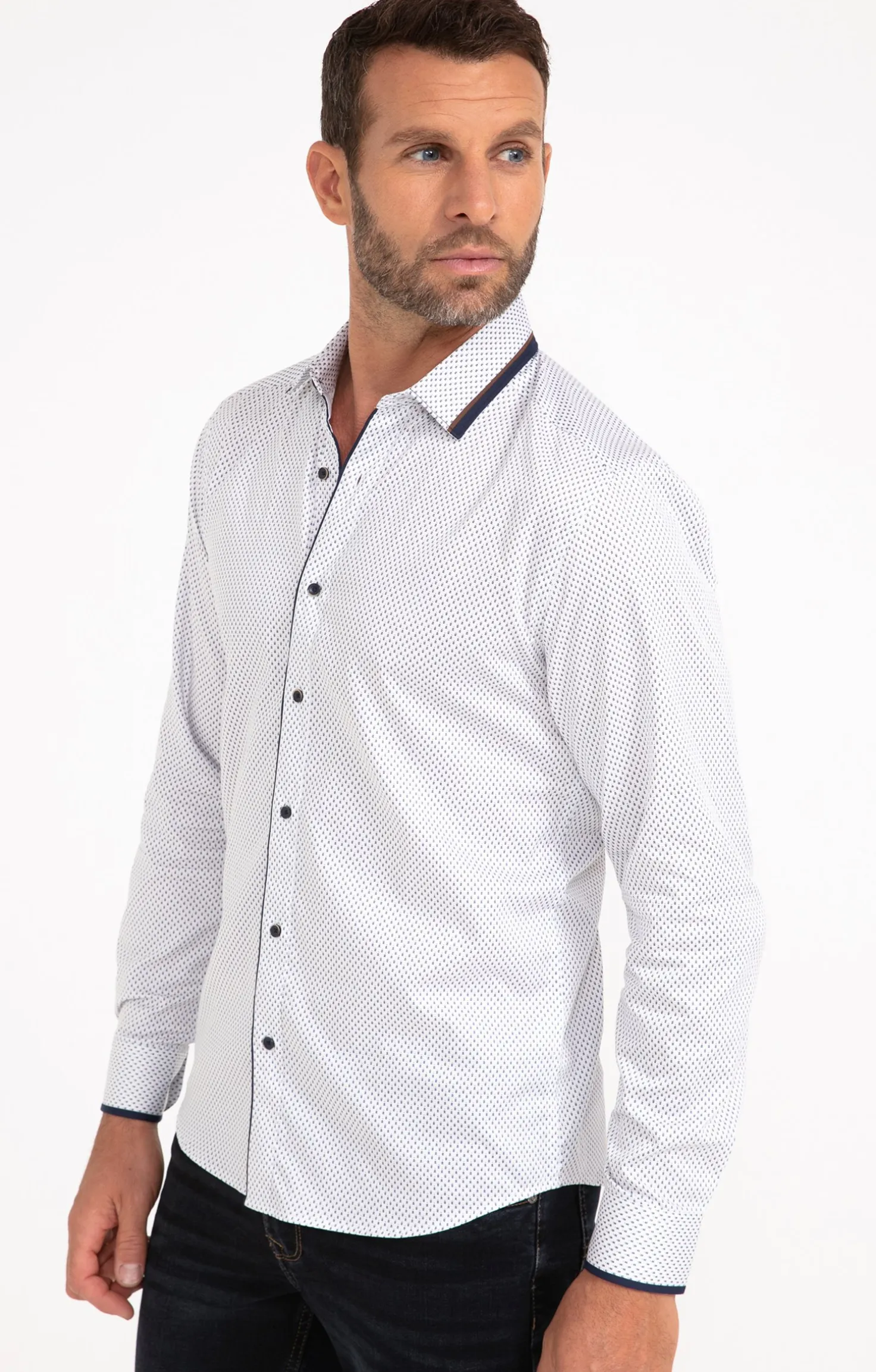 Armand Thiery Chemise manches longues SAPIN - Blanc Best Sale