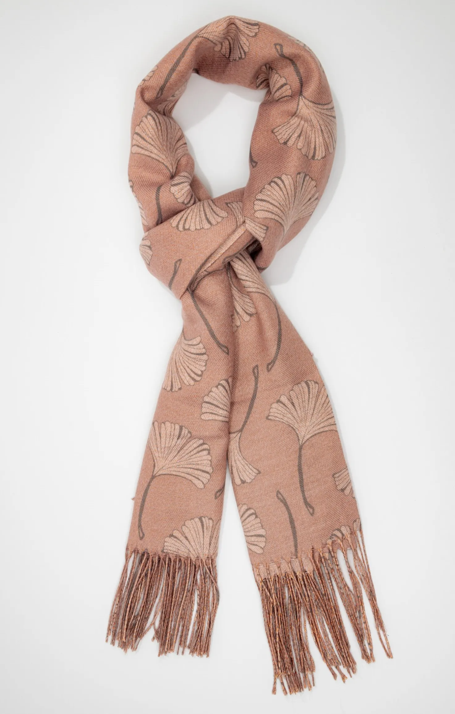 Armand Thiery FOULARD EN JACQUARD LEGER TISSE - Rose Hot