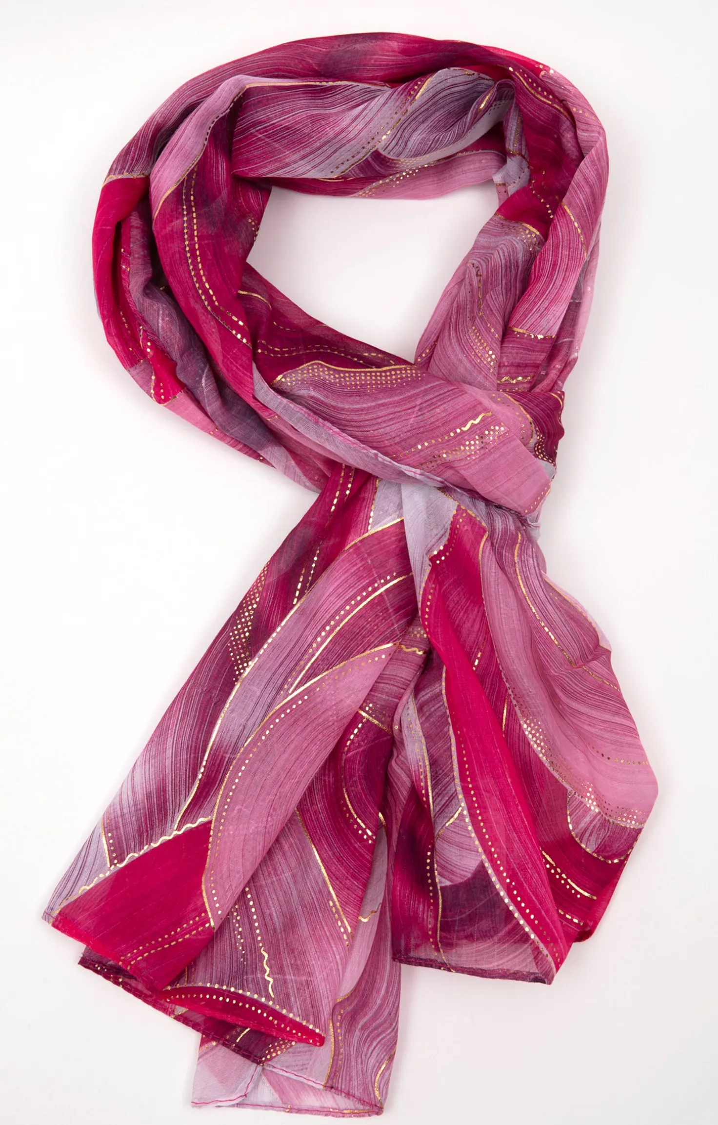 Armand Thiery Foulard imprimé abstrait - Framboise Hot