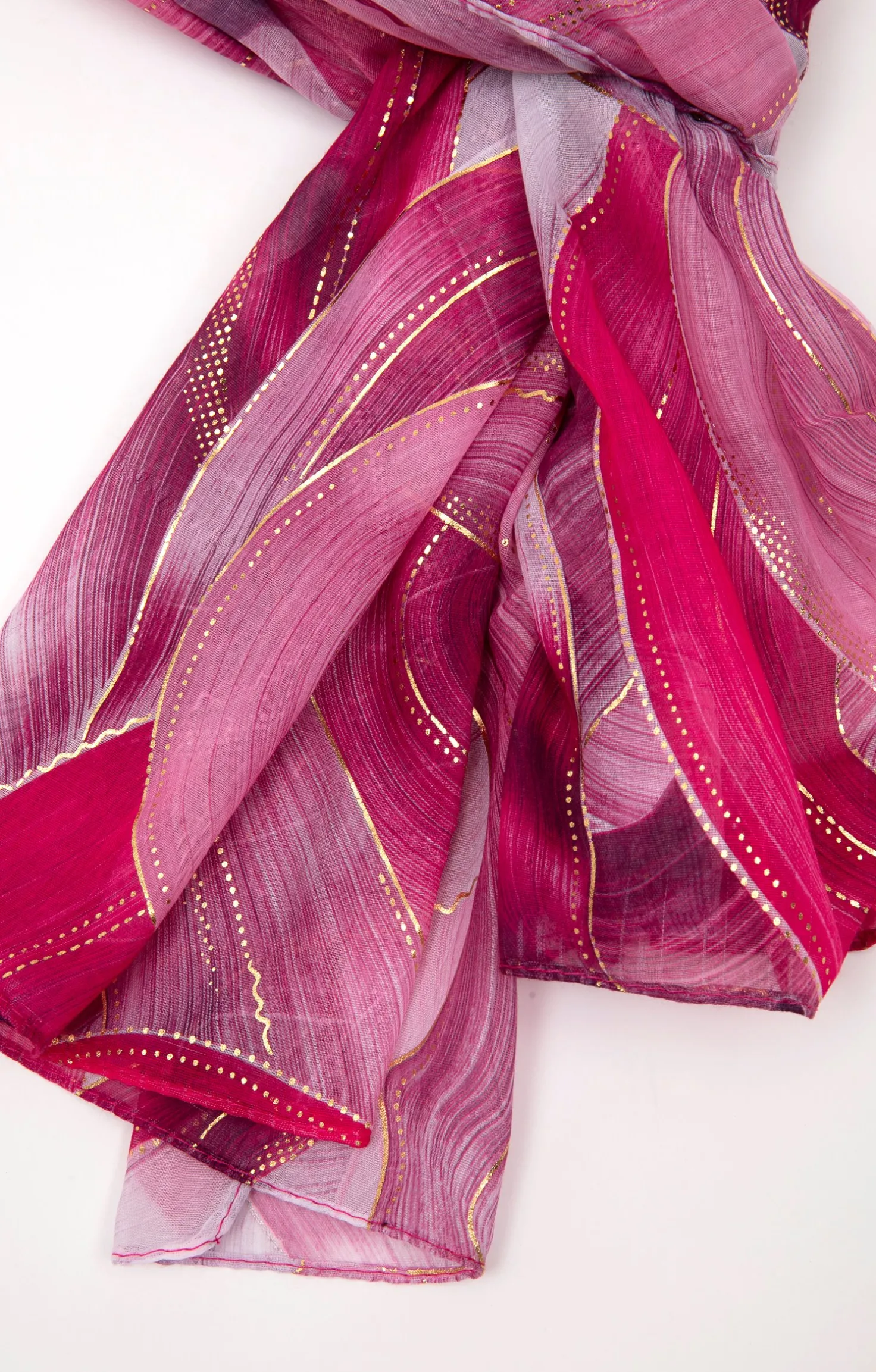 Armand Thiery Foulard imprimé abstrait - Framboise Hot