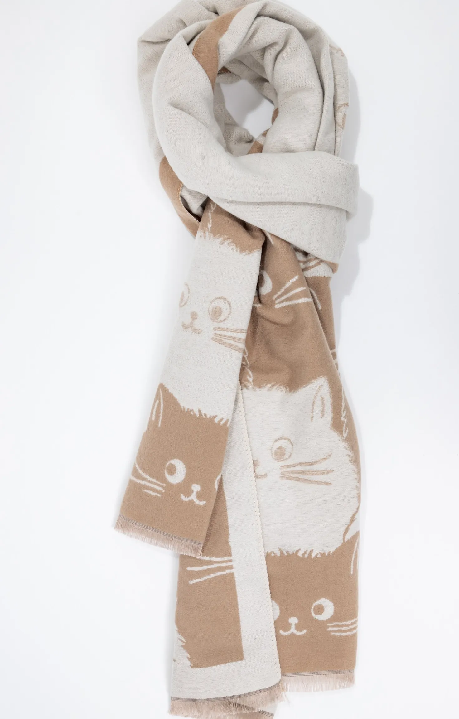 Armand Thiery FOULARD JACQUARD CHAUD - Beige Clearance