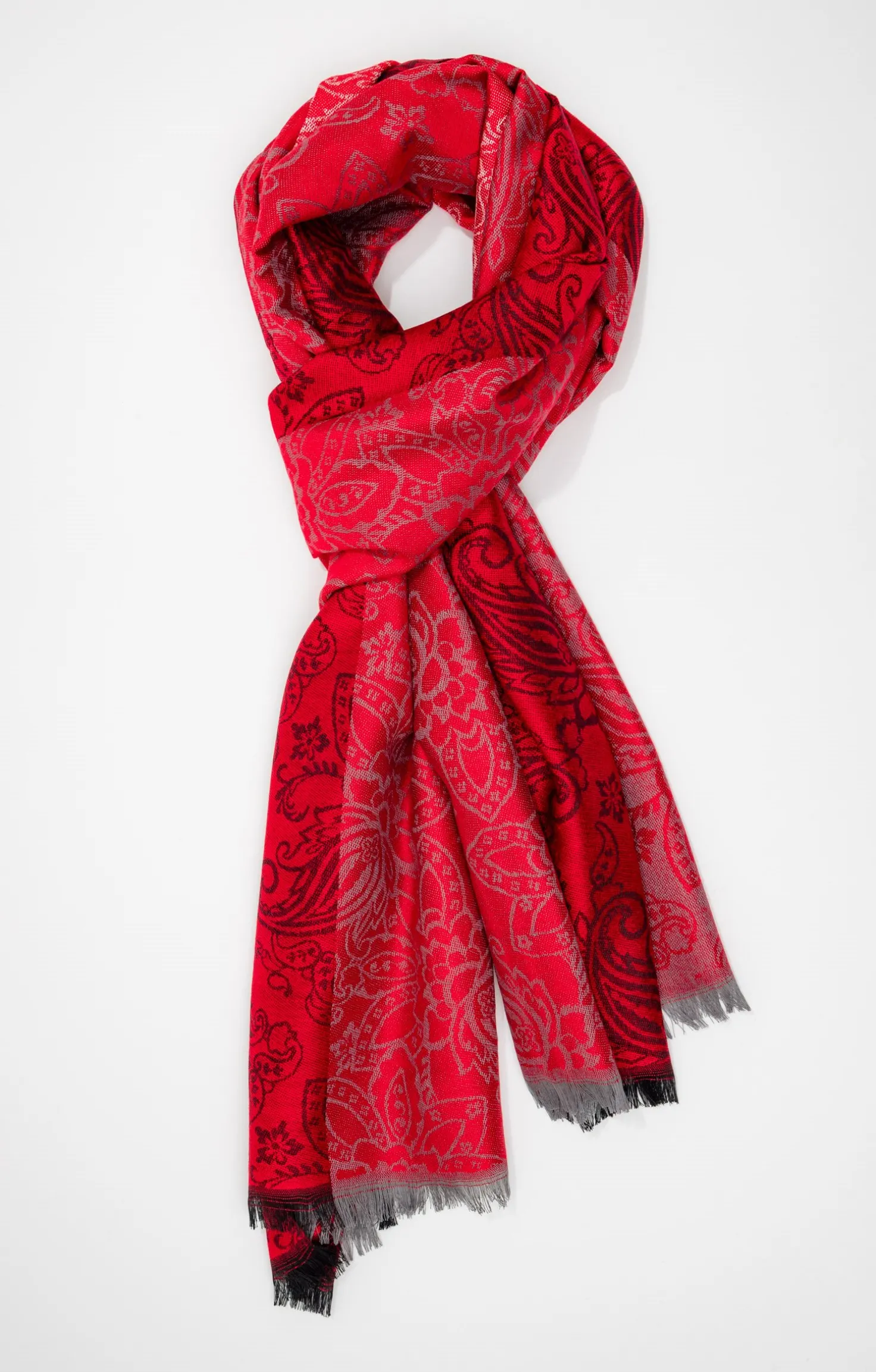 Armand Thiery FOULARD JACQUARD CLASSIQUE - Rouge Shop