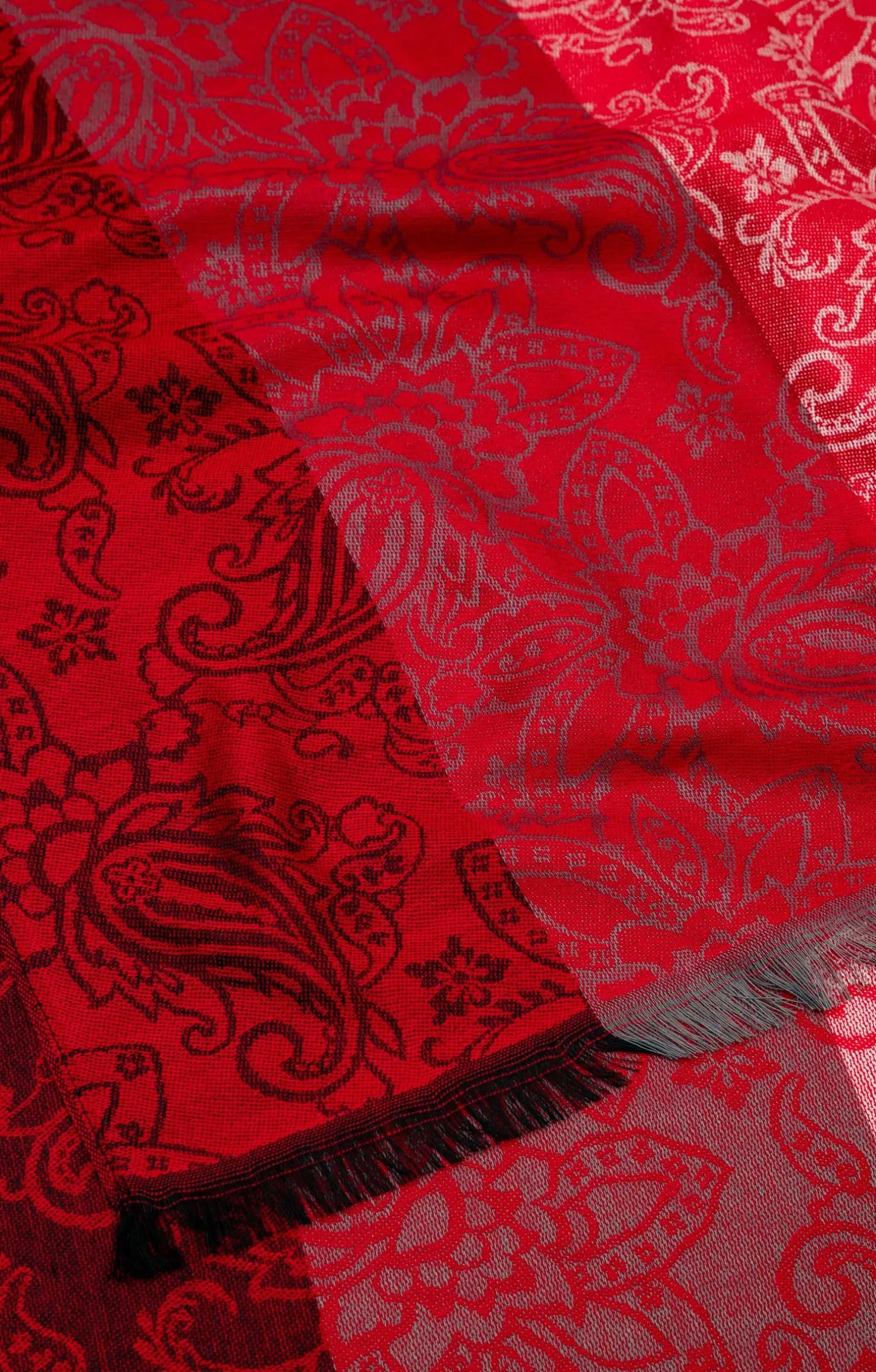 Armand Thiery FOULARD JACQUARD CLASSIQUE - Rouge Shop