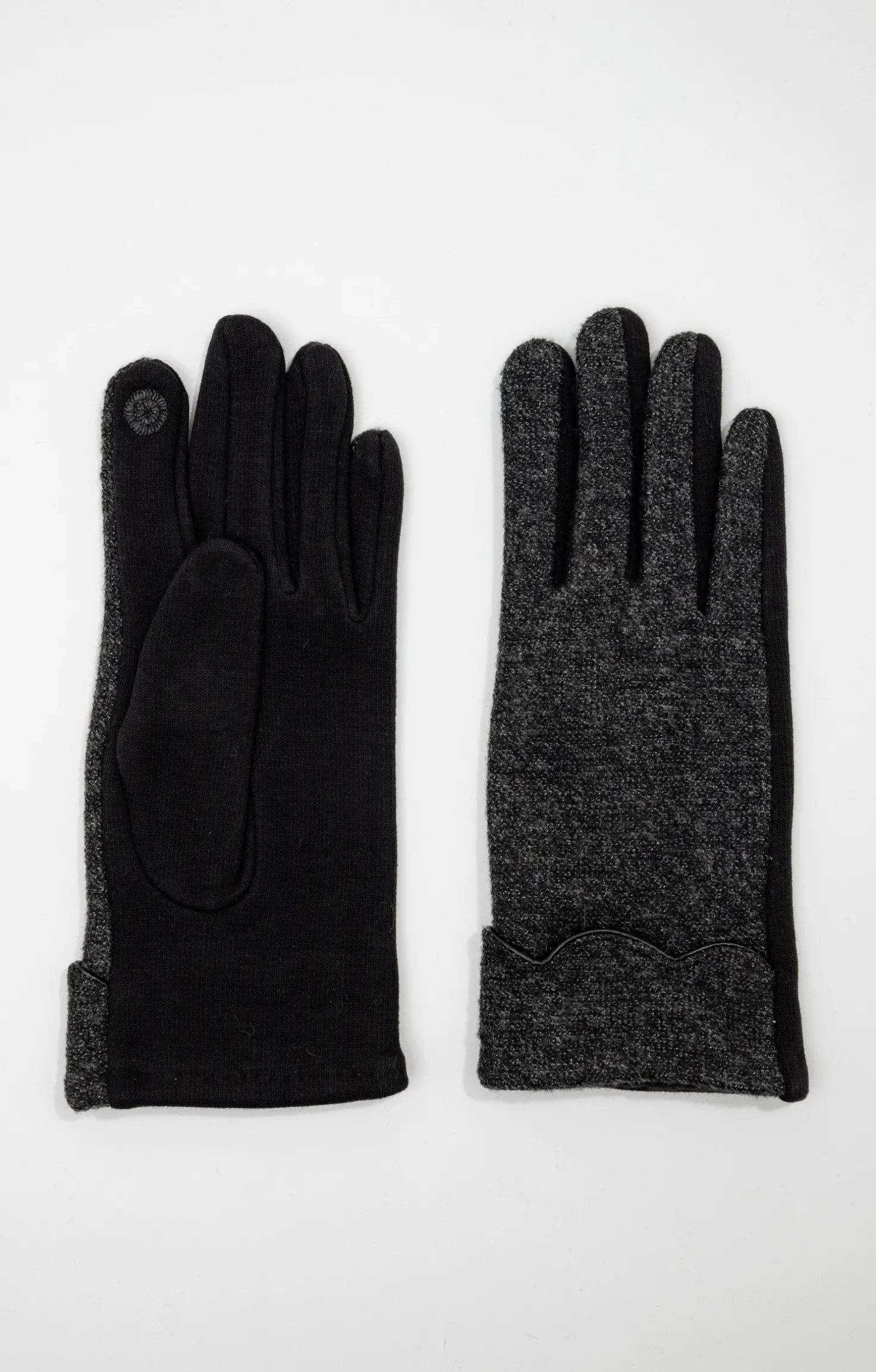 Armand Thiery Gants fantaisie tricot - Anthracite Shop