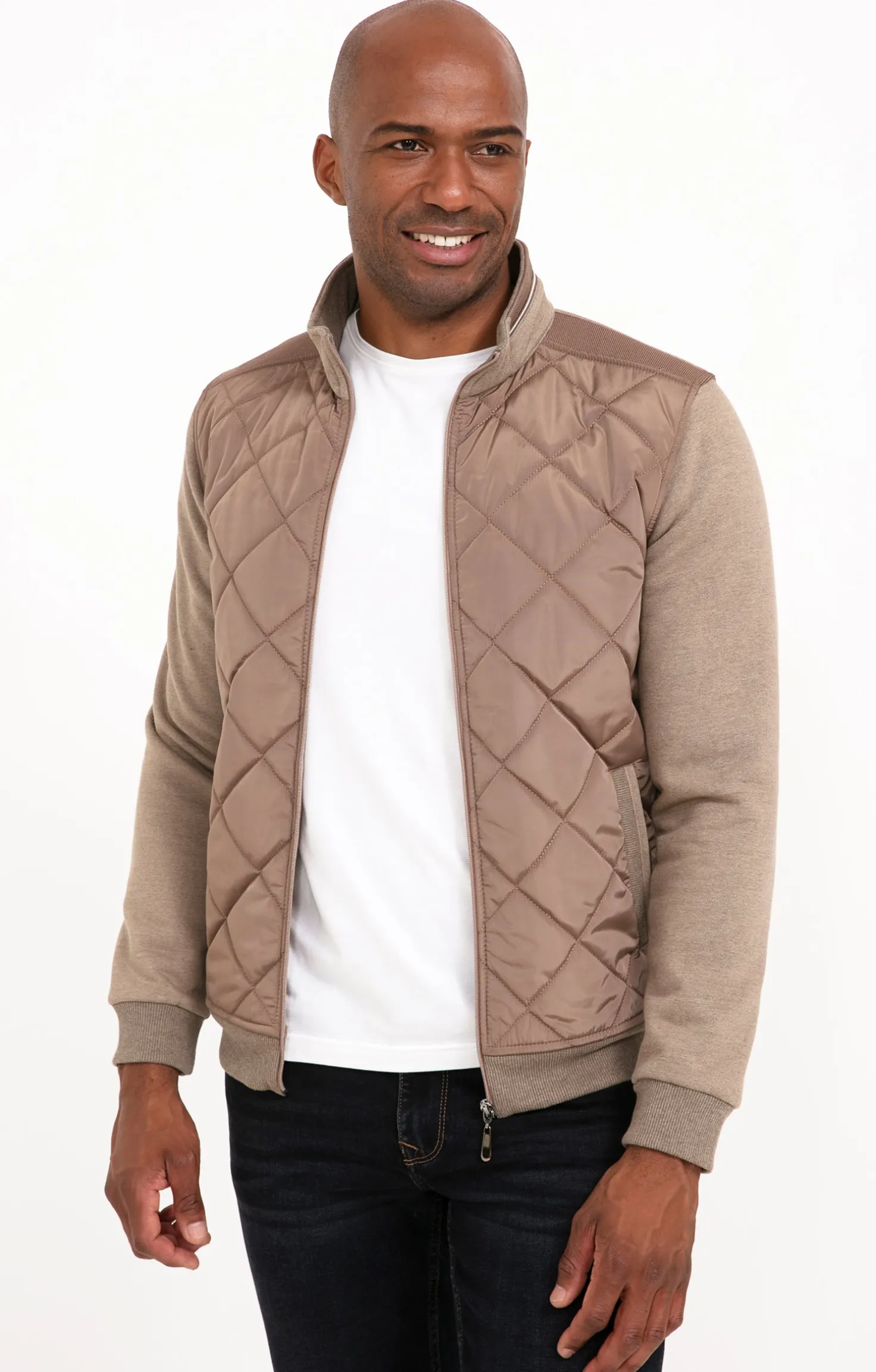 Armand Thiery Gilet manches longues Diams - Beige Clearance