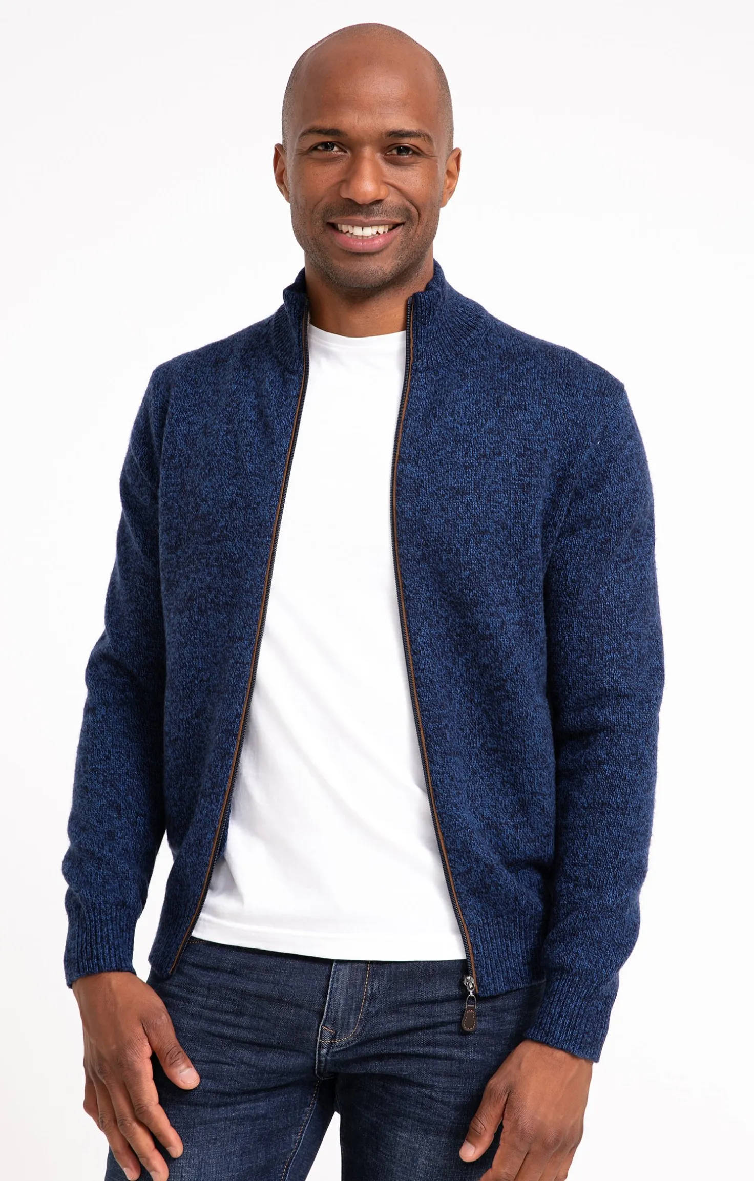 Armand Thiery Gilet uni en laine - Bleudur Hot