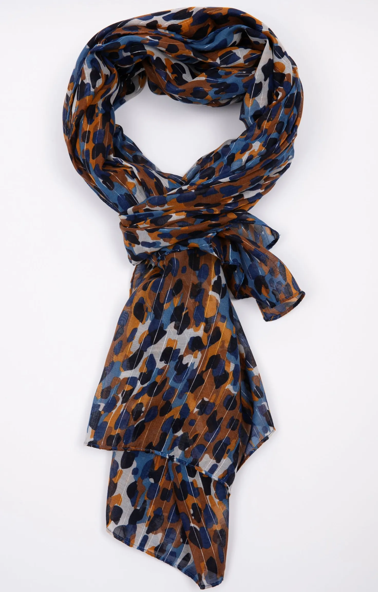 Armand Thiery Grand foulard imprimé tachiste - Bleudur Fashion