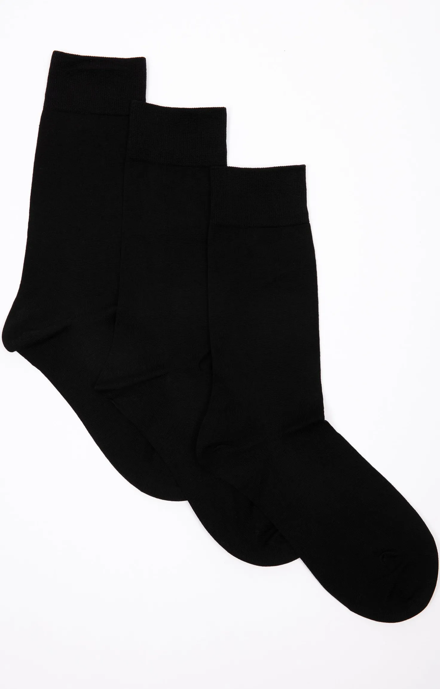 Armand Thiery Lot 3 paires de chaussettes mercerisées - Noir Fashion