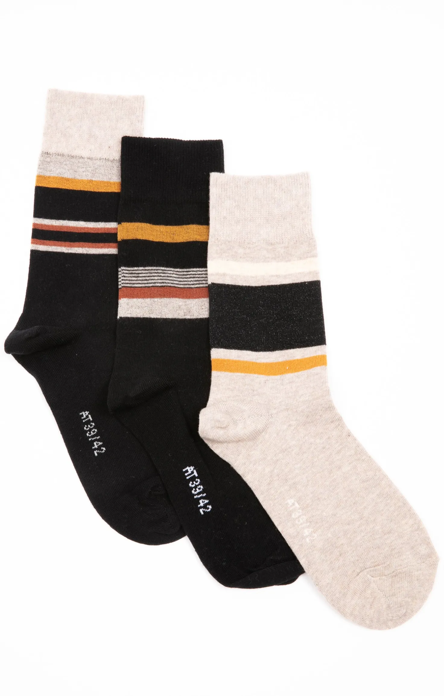 Armand Thiery Lot de 3 paires chaussettes AO DEGRADE - Noir Fashion