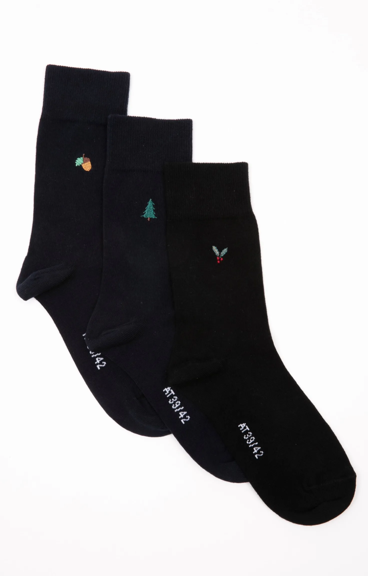 Armand Thiery Lot de 3 paires chaussettes HIVER BROD - Noir Flash Sale