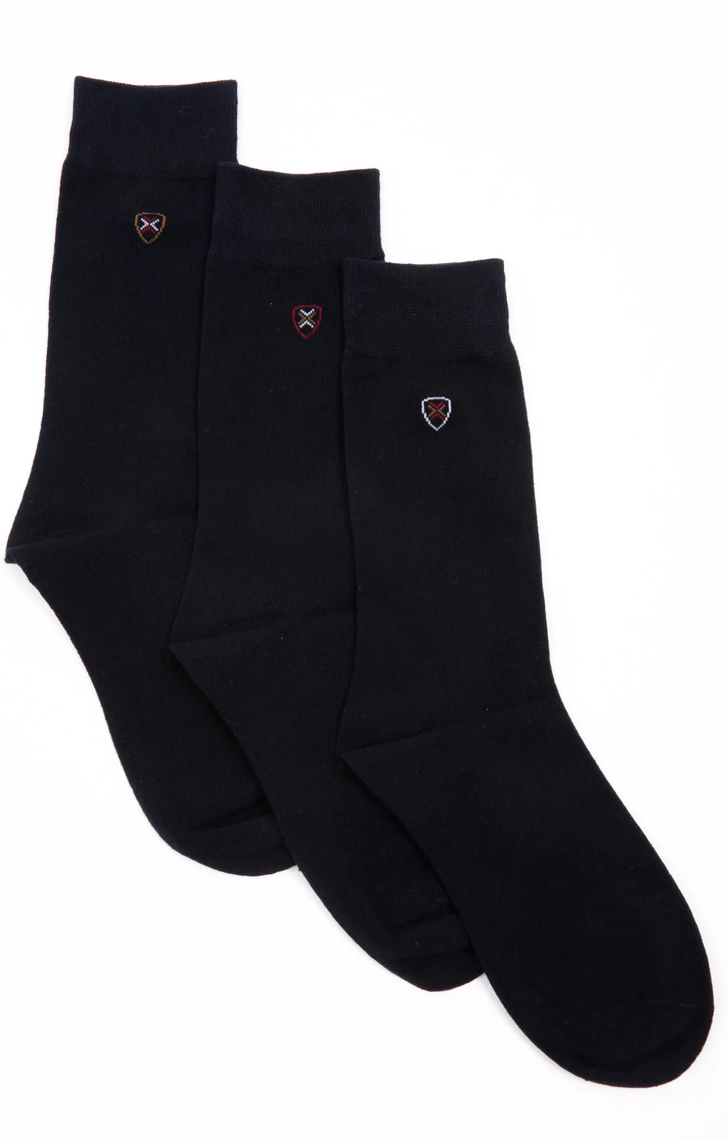 Armand Thiery Lot de 3 paires de chaussettes BADGE - Marine Fashion