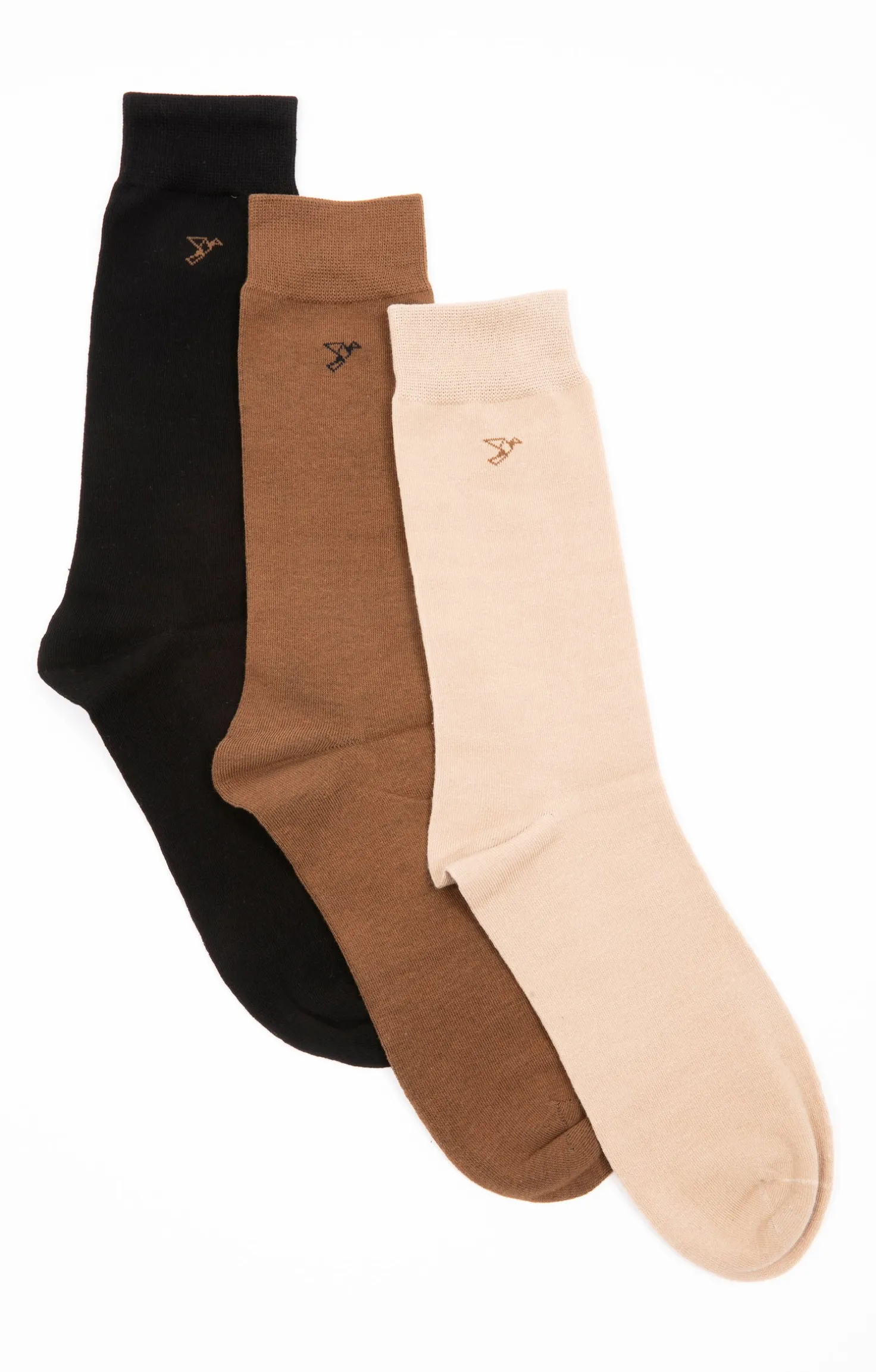 Armand Thiery Lot de 3 paires de chaussettes BIRDS - Marron Clearance