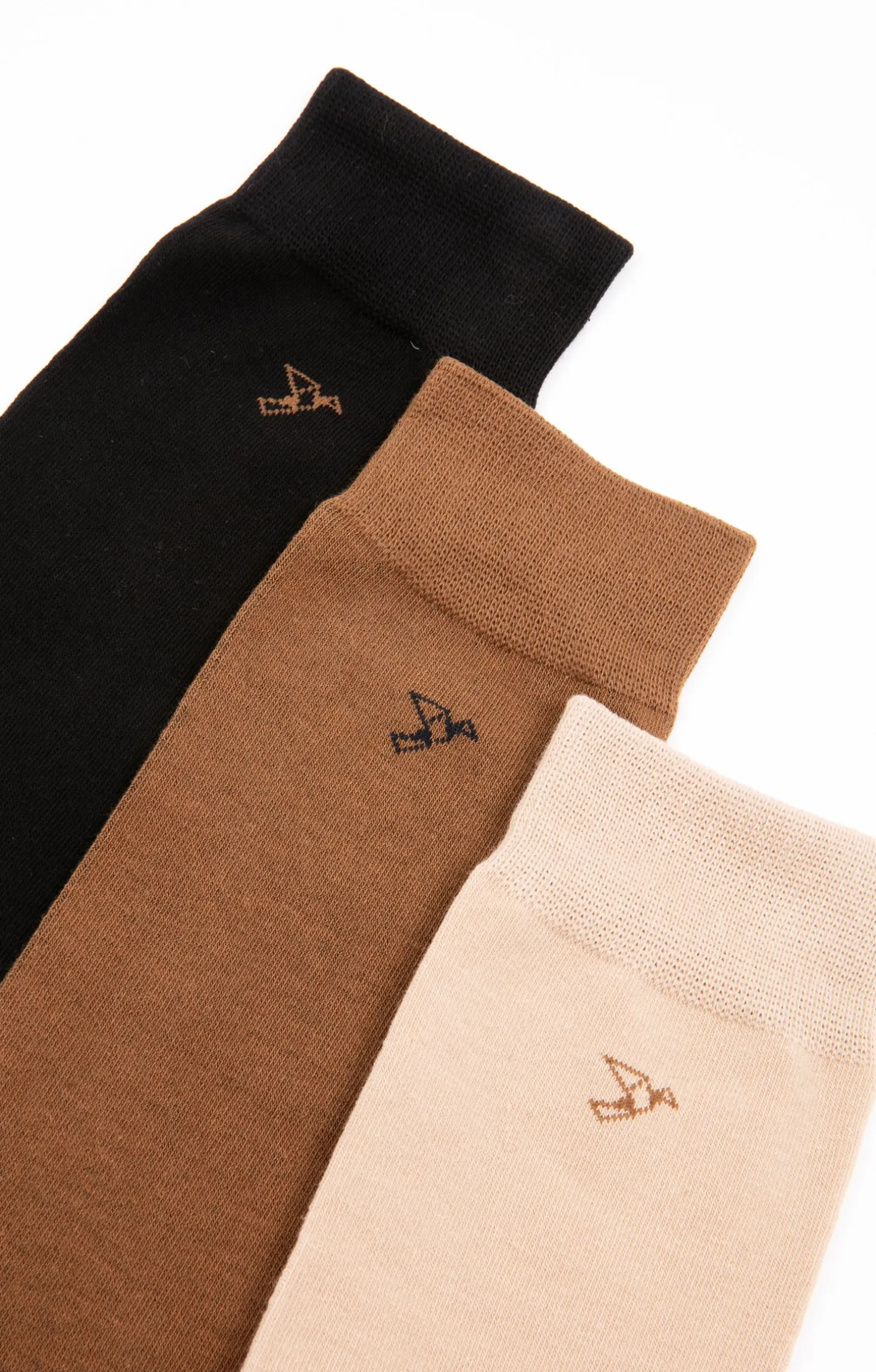 Armand Thiery Lot de 3 paires de chaussettes BIRDS - Marron Clearance