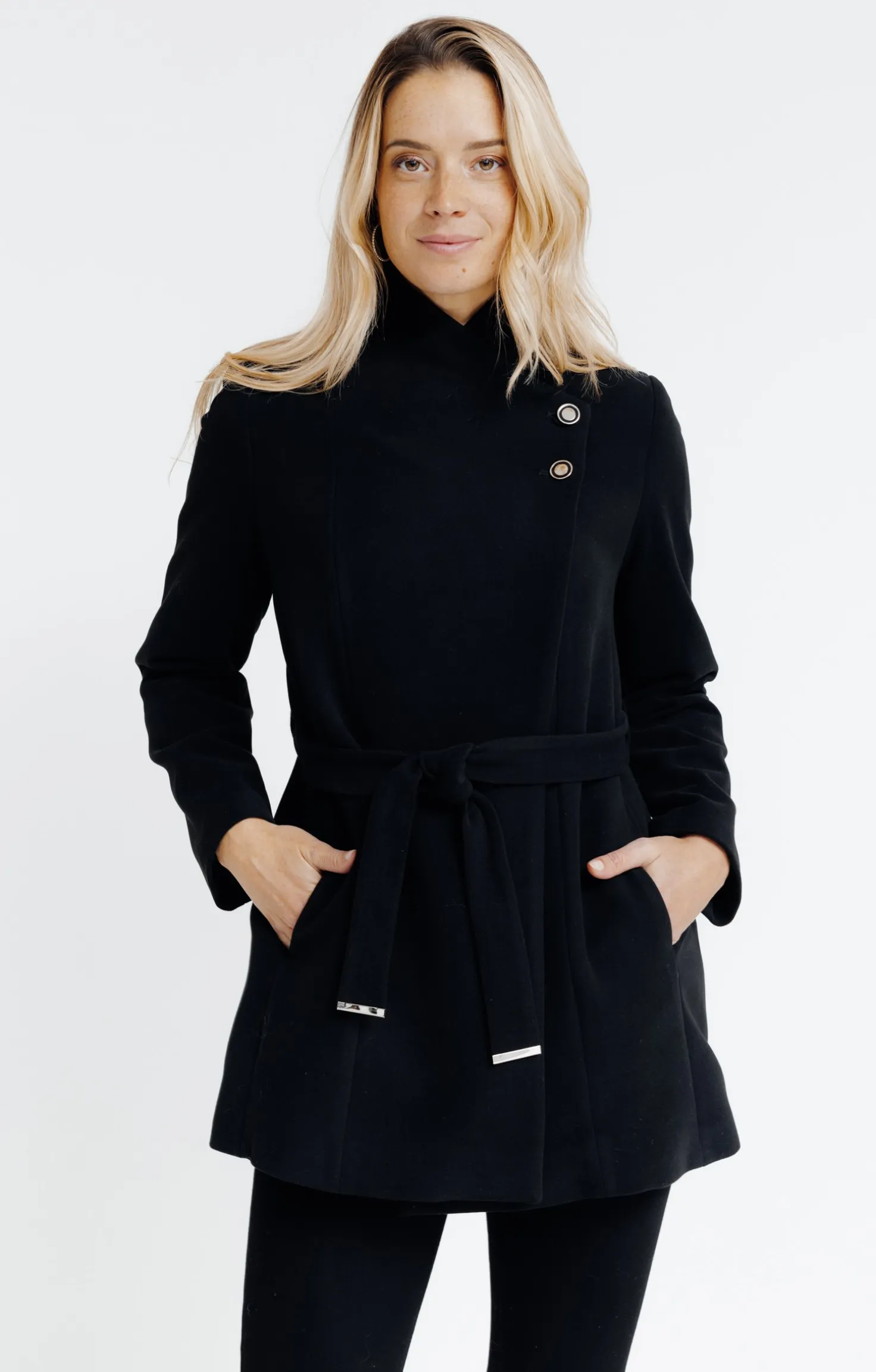 Armand Thiery Manteau ceinturé - Noir Fashion