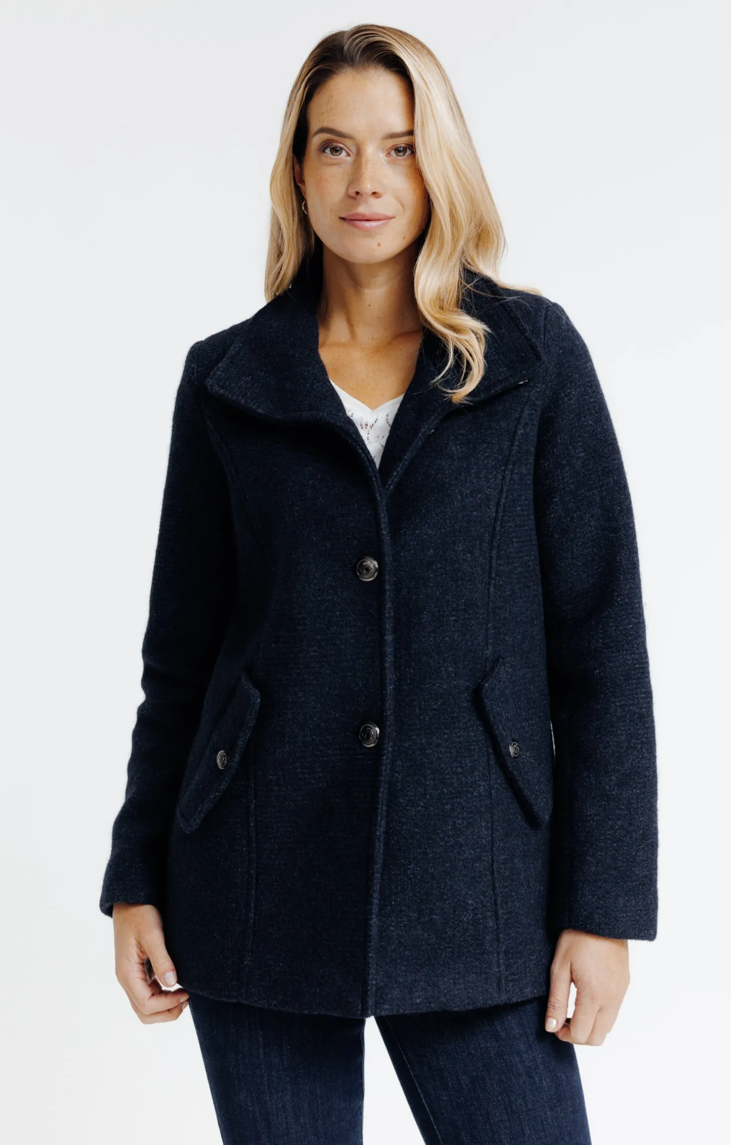 Armand Thiery Manteau en laine - Marine Cheap