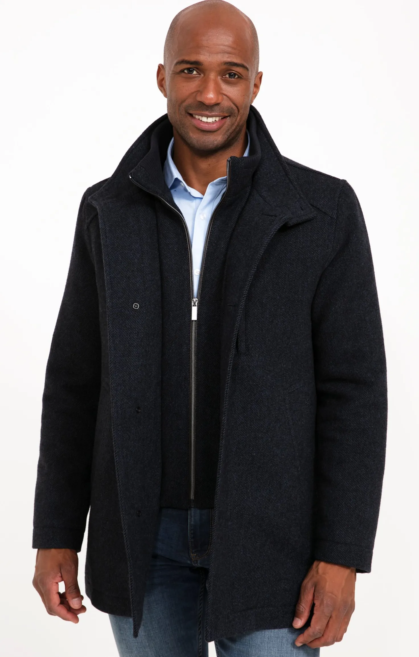 Armand Thiery Manteau mi-long GATIBLU - Marine Online