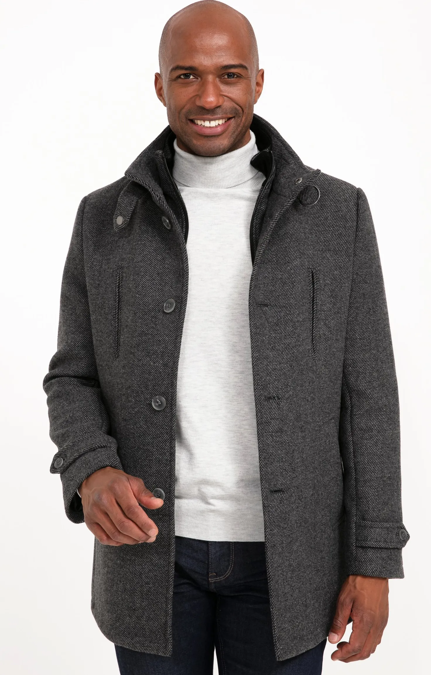 Armand Thiery Manteau mi-long SAELO - Grismoyen Best Sale