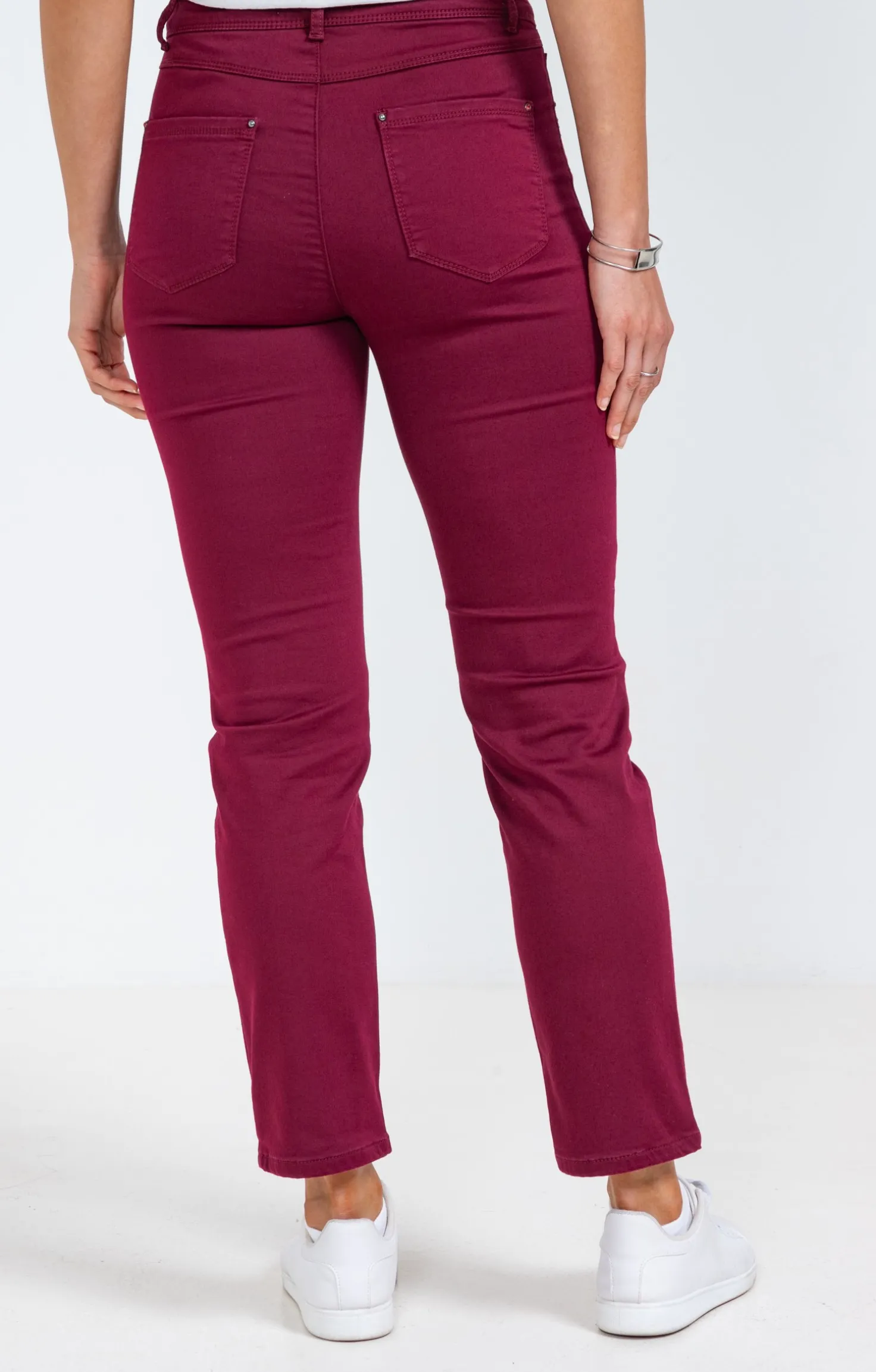 Armand Thiery Pantalon 7/8 coton détail clous poches - Liedevin Clearance