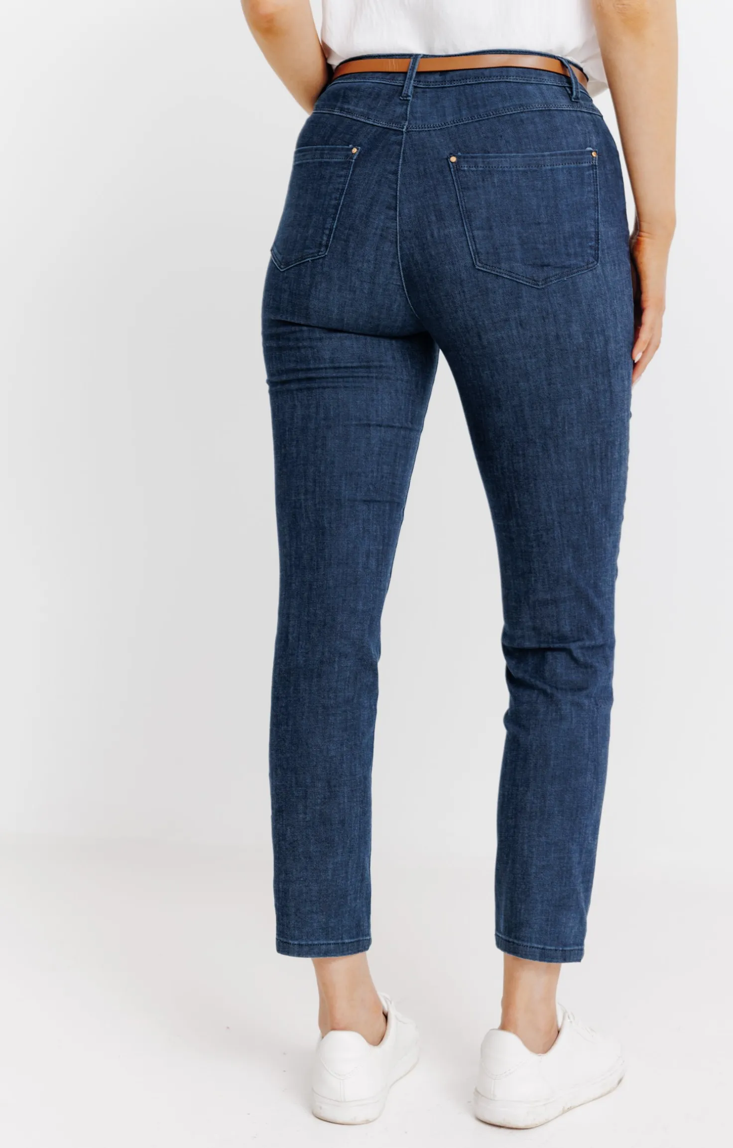 Armand Thiery Pantalon 7/8 denim brut détail clou - Bleu Flash Sale