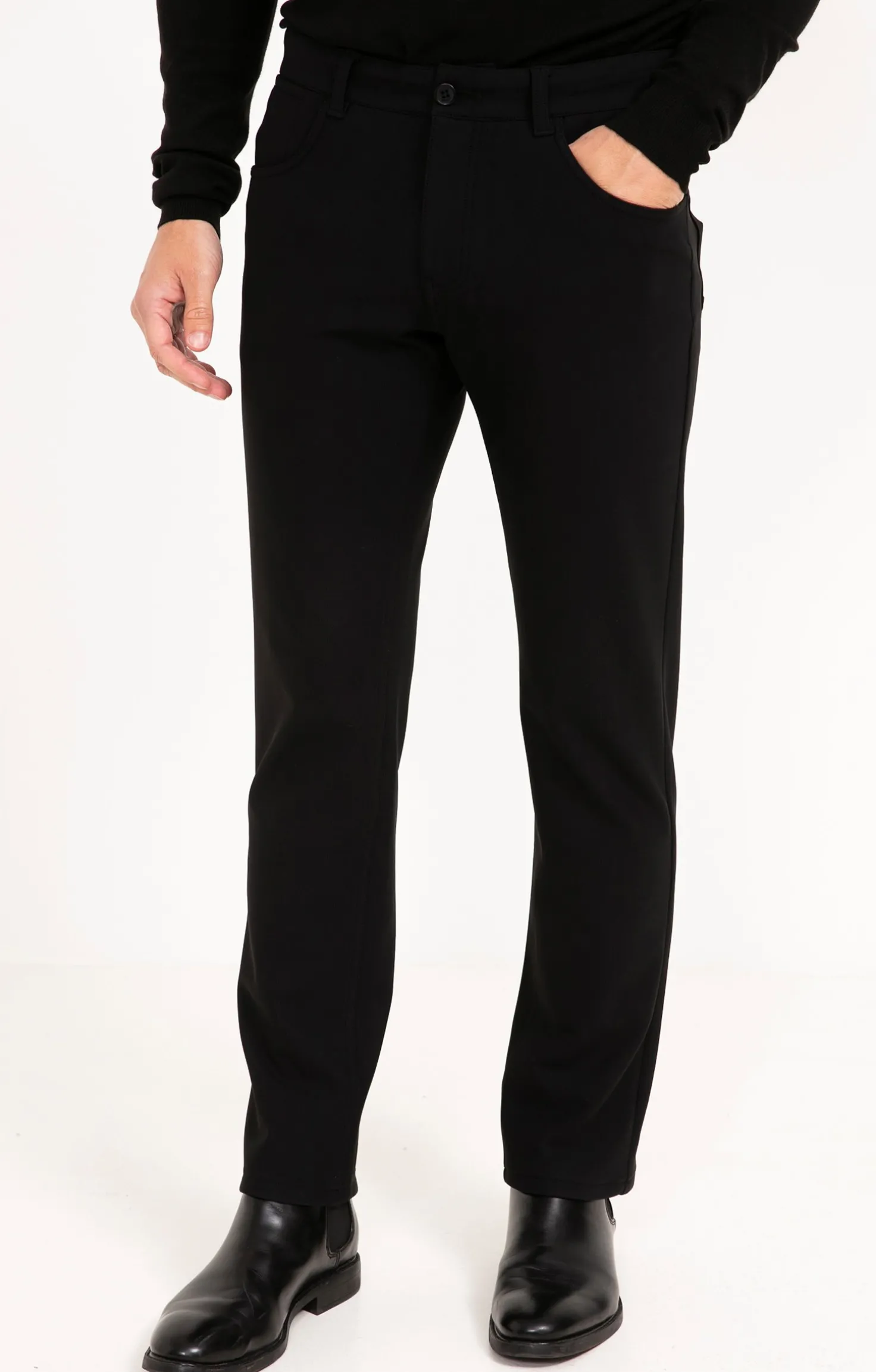 Armand Thiery Pantalon 5 poches Biface - Noir Online