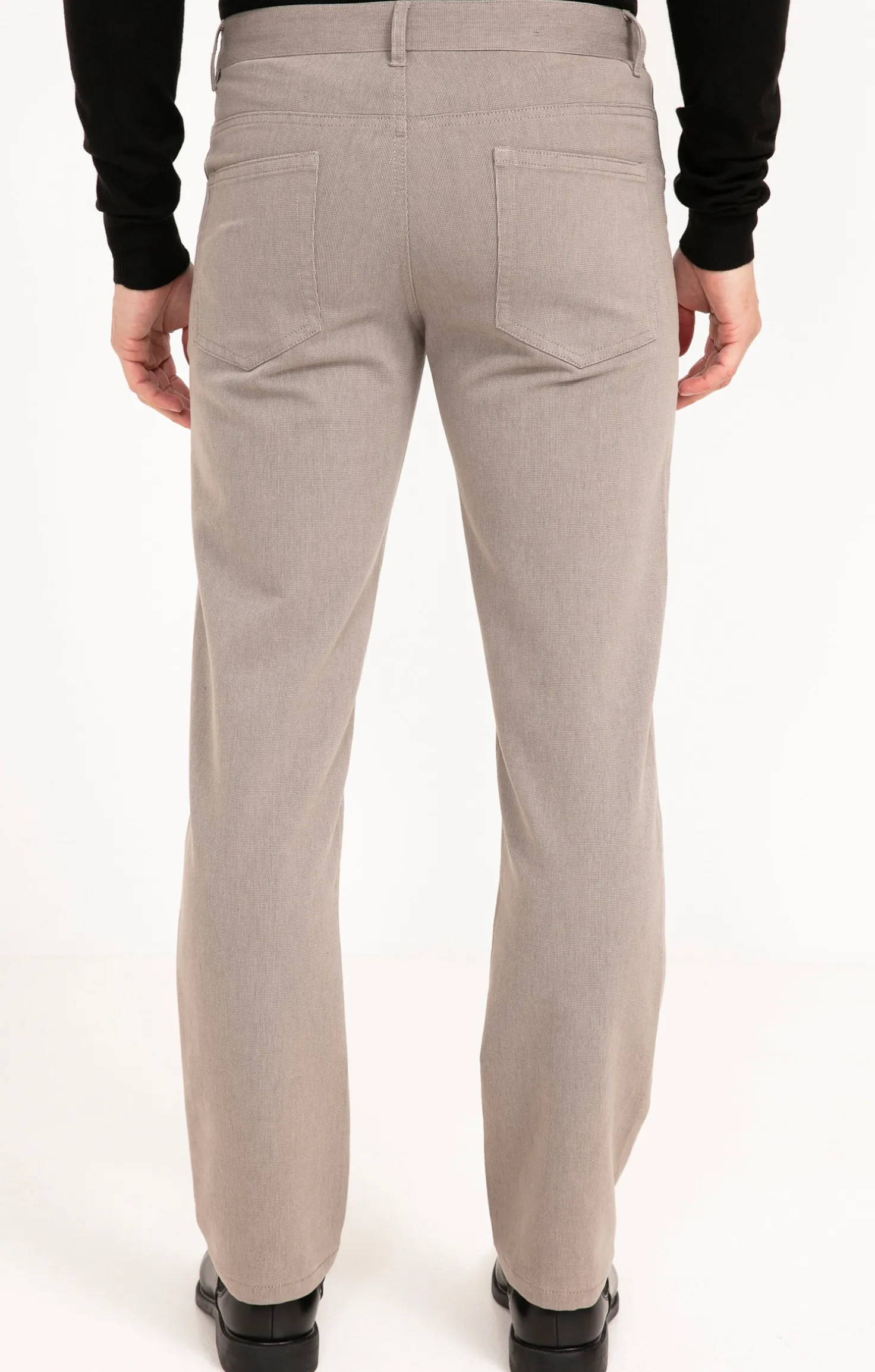 Armand Thiery Pantalon 5 poches Micro - Beige Shop