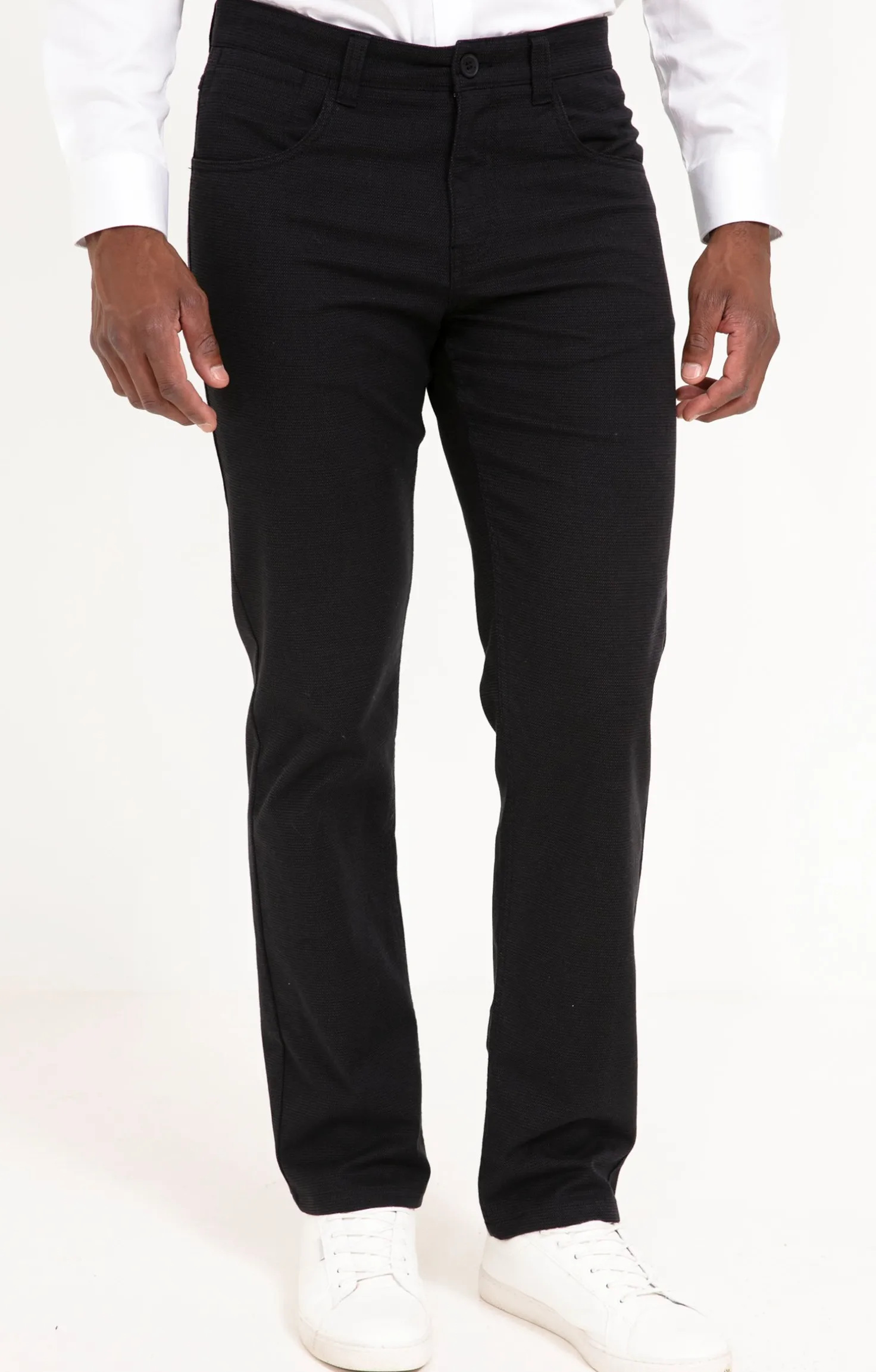 Armand Thiery Pantalon 5 poches Multico - Marine Best