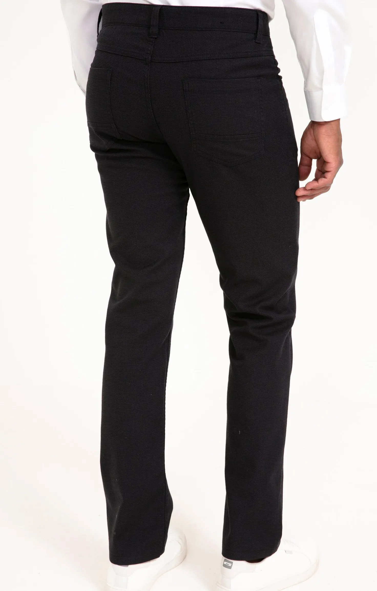 Armand Thiery Pantalon 5 poches Multico - Marine Best