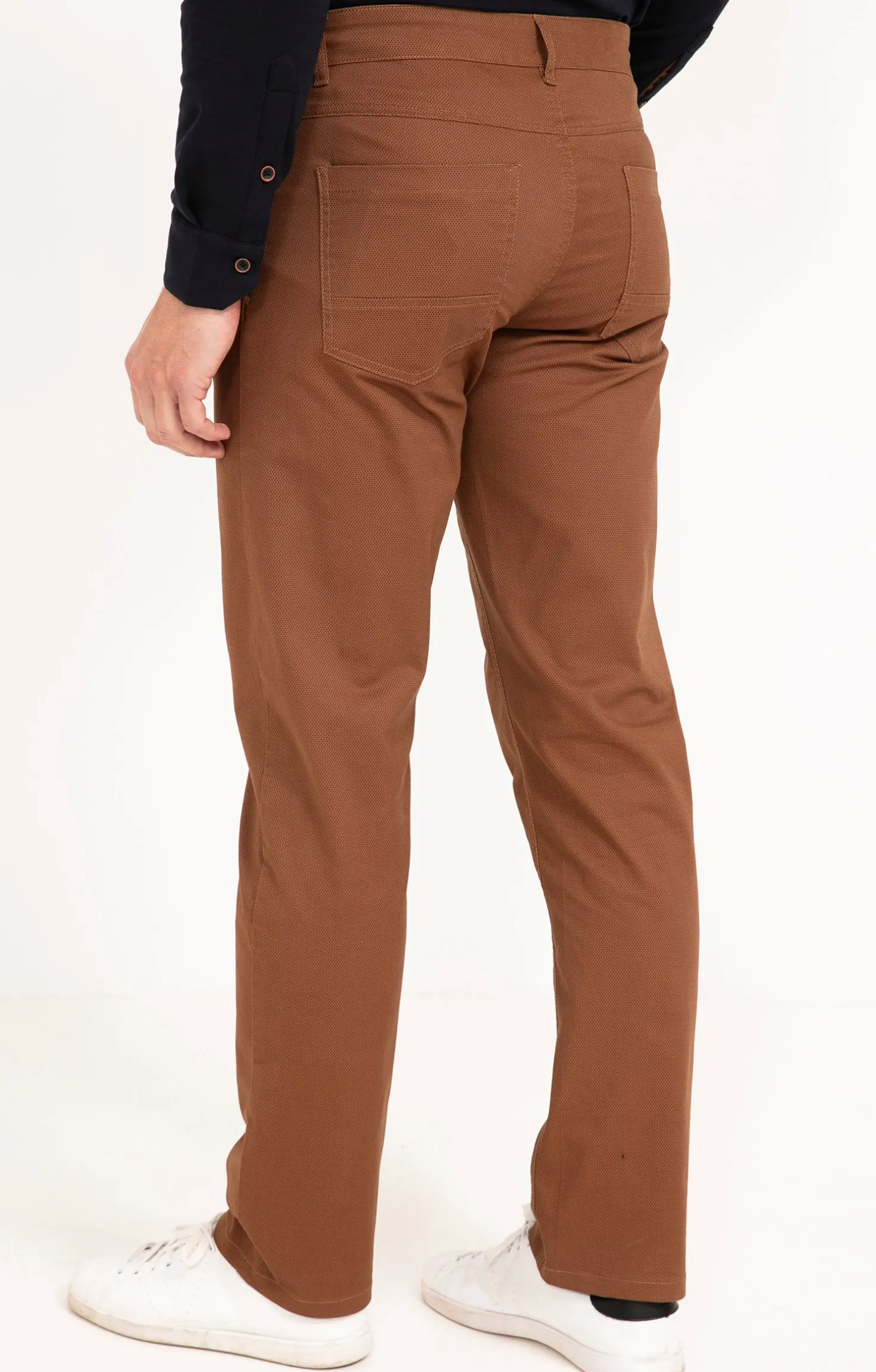 Armand Thiery Pantalon 5 poches Ryan - Havane Clearance