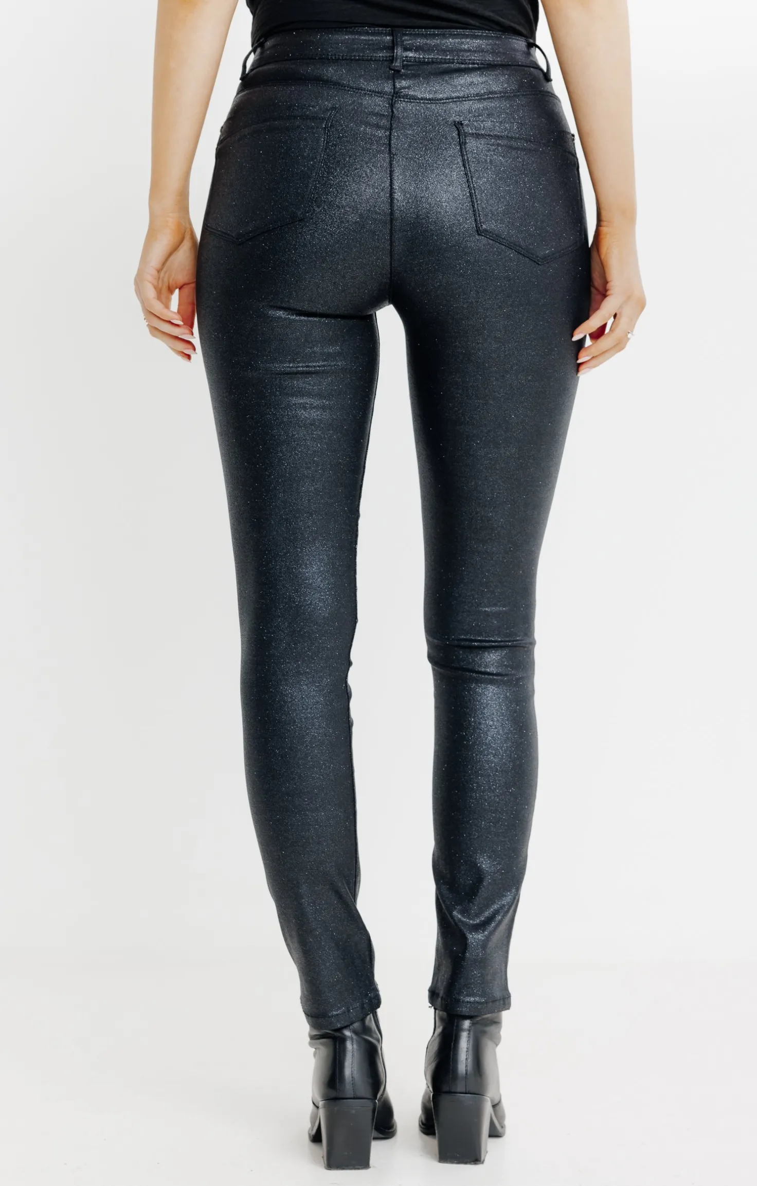 Armand Thiery Pantalon aspect irisé - Noir Clearance